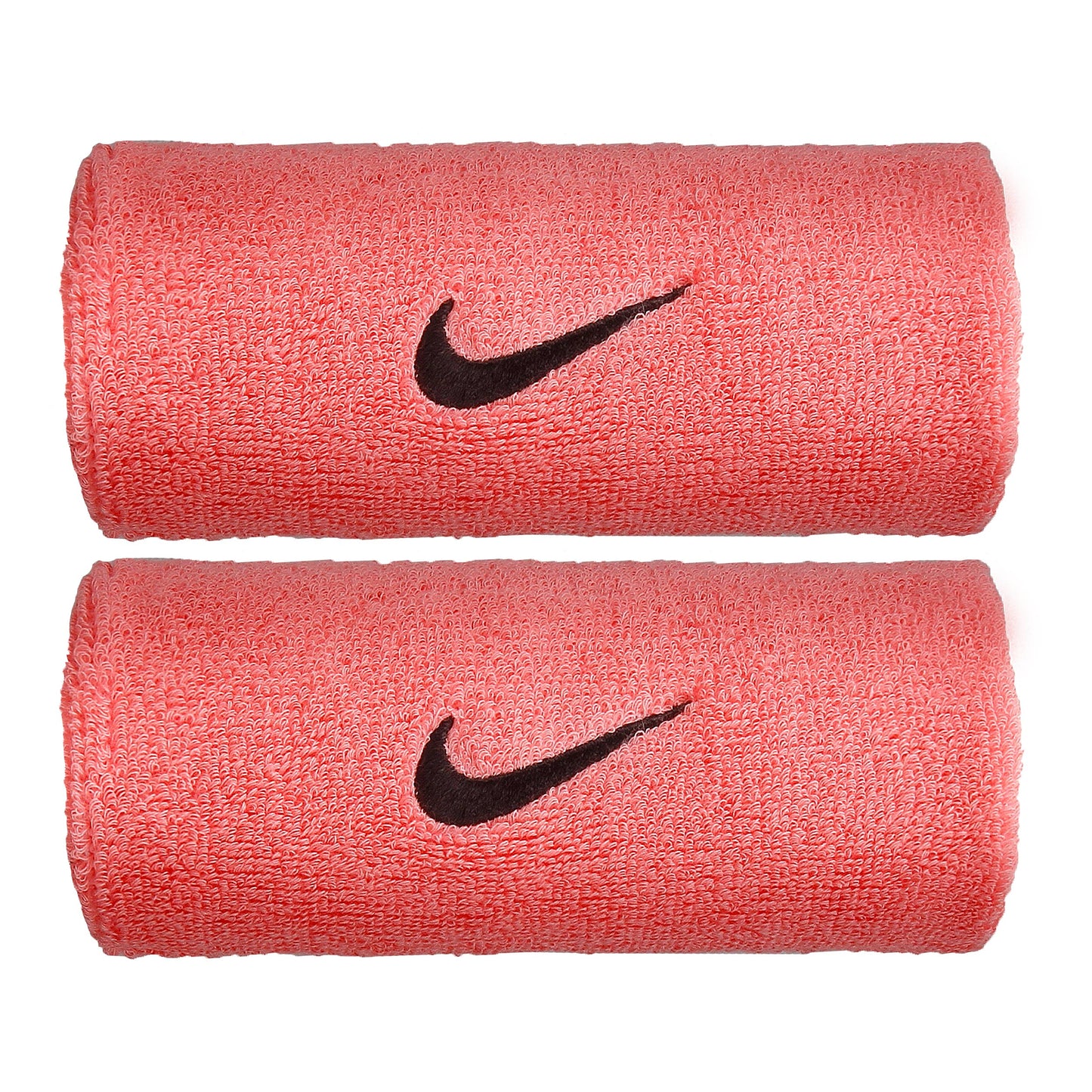 Nike Swoosh Doublewide Polsino anti sudore Confezione da 2 Unisex - rosa, nero Nike Swoosh Doublewide Polsino anti sudore Confezione da 2 Unisex - rosa, nero