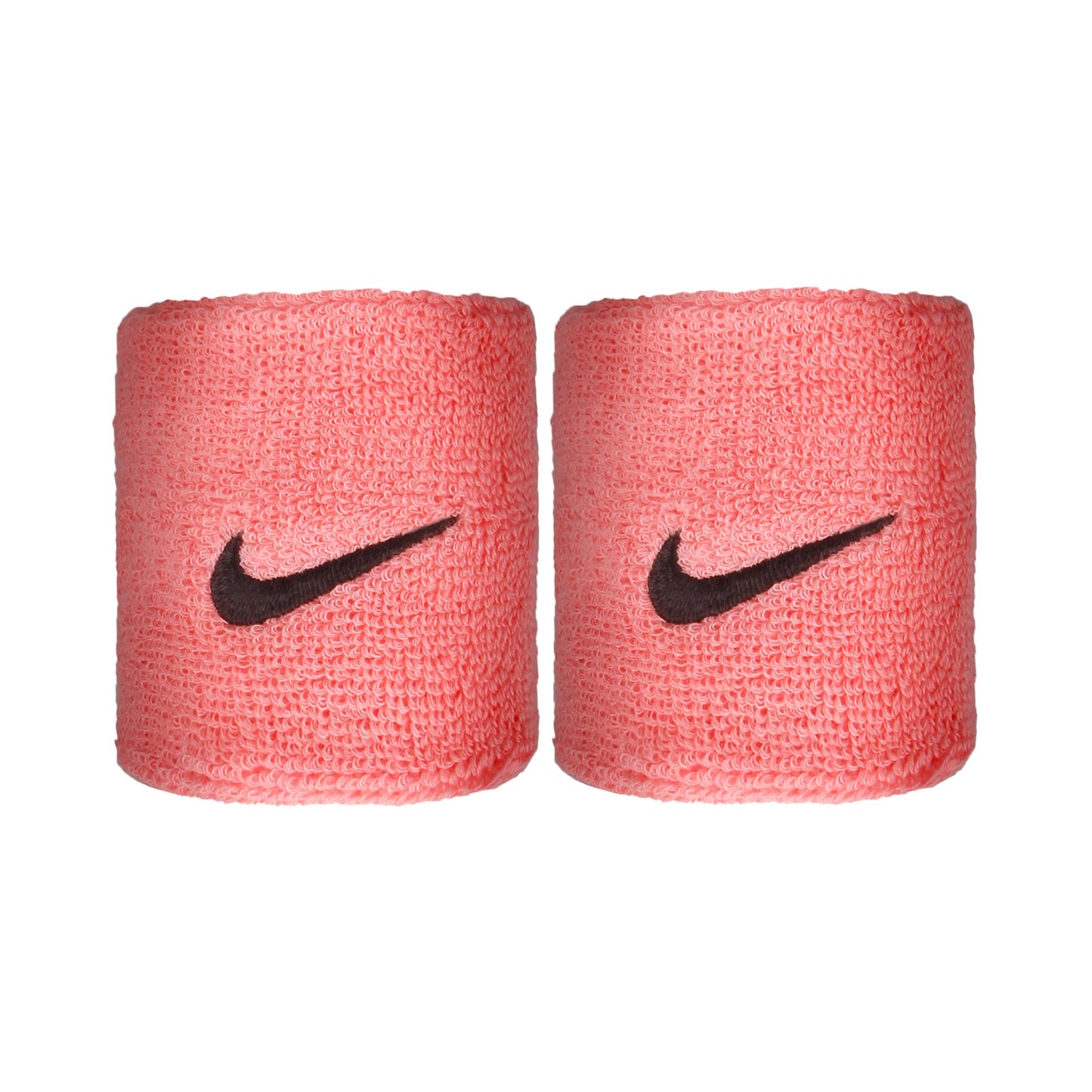 Nike Swoosh Polsino anti sudore Confezione da 2 corto - rosa, nero Nike Swoosh Polsino anti sudore Confezione da 2 corto - rosa, nero