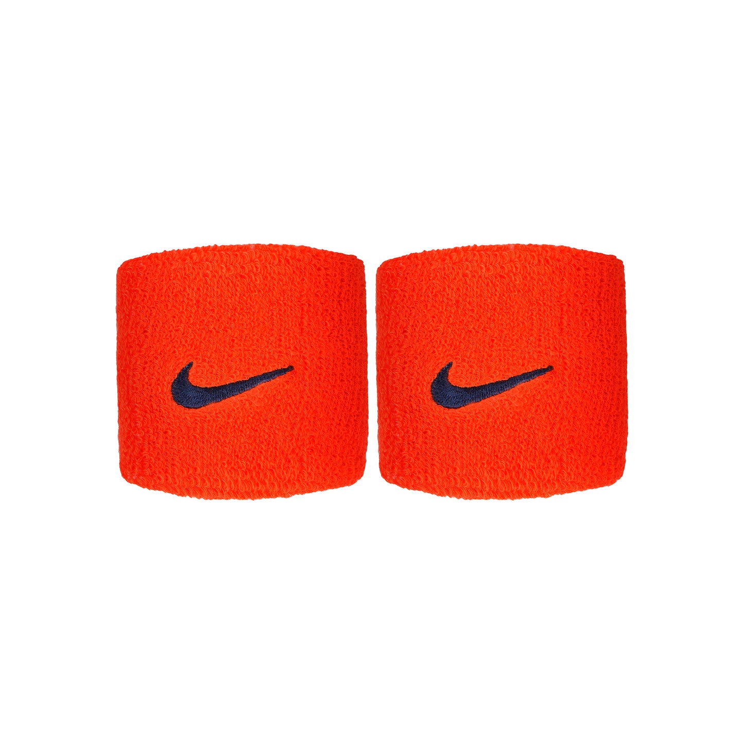Nike Swoosh Polsino anti sudore Confezione da 2 corto - arancione, blu scuro Nike Swoosh Polsino anti sudore Confezione da 2 corto - arancione, blu scuro