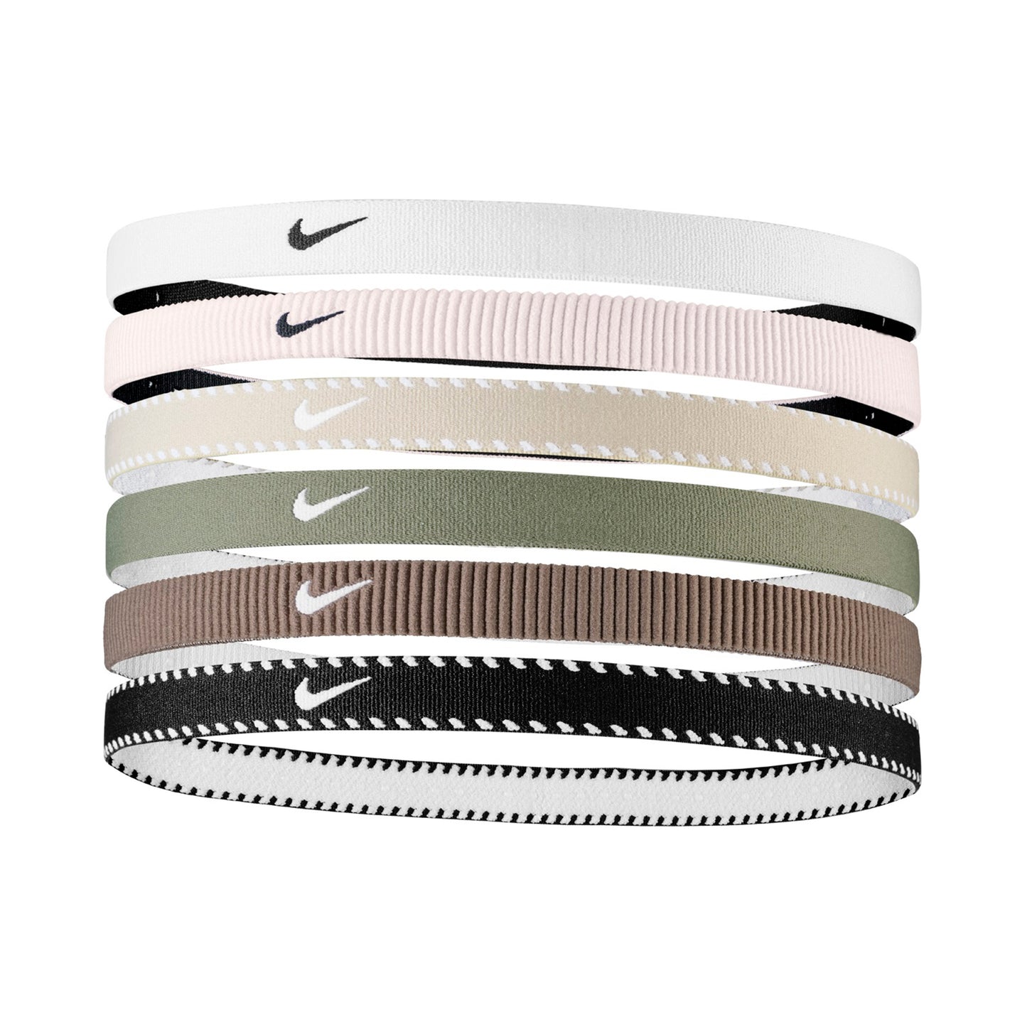 Nike Nike Flex Classic Fascia Per Capelli Confezione Da 6-Bianco,Blu Scuro Nike Nike Flex Classic Fascia Per Capelli Confezione Da 6-Bianco,Blu Scuro