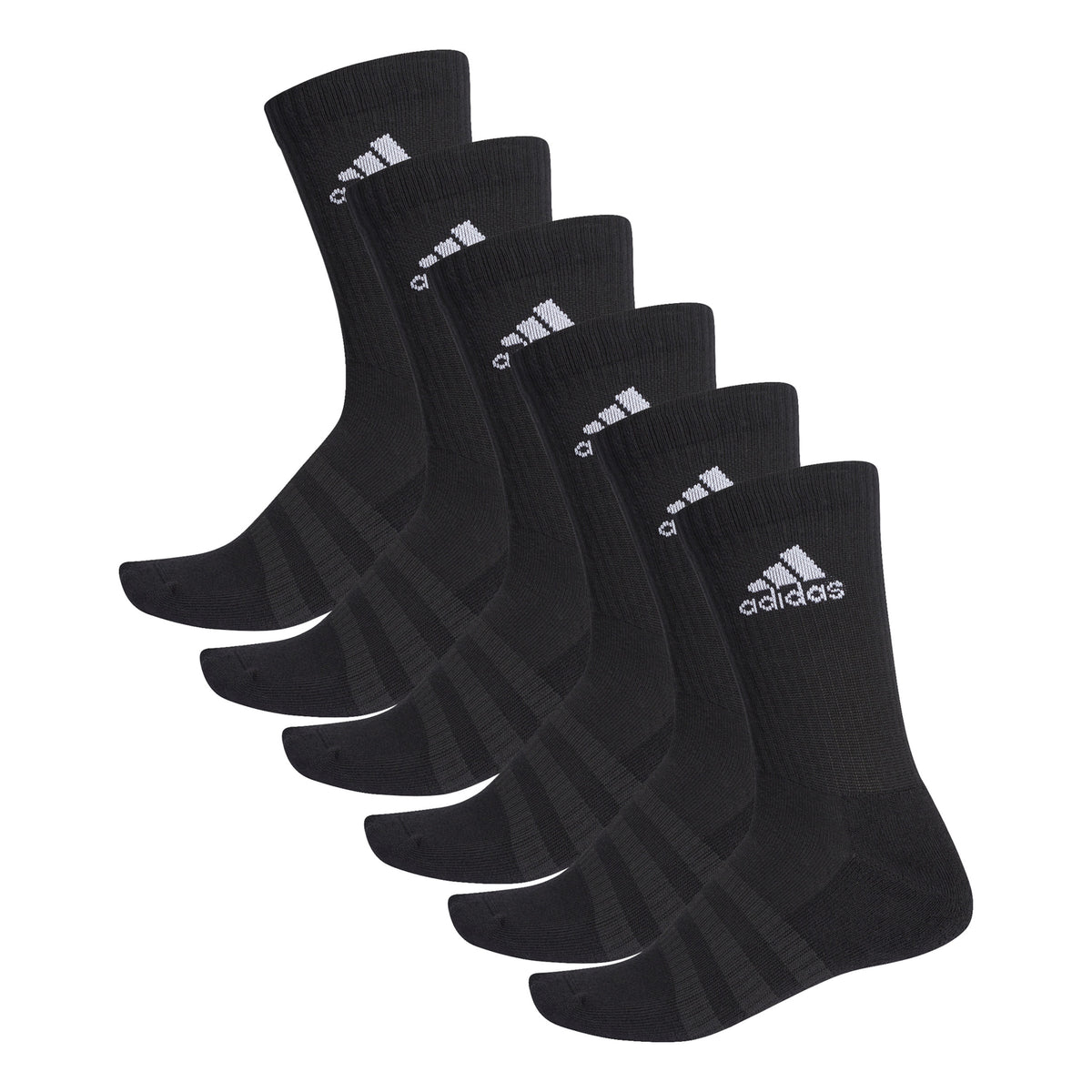 adidas Cush Crew Calzini sportivi Confezione da 6 Unisex - nero, bianco adidas Cush Crew Calzini sportivi Confezione da 6 Unisex - nero, bianco