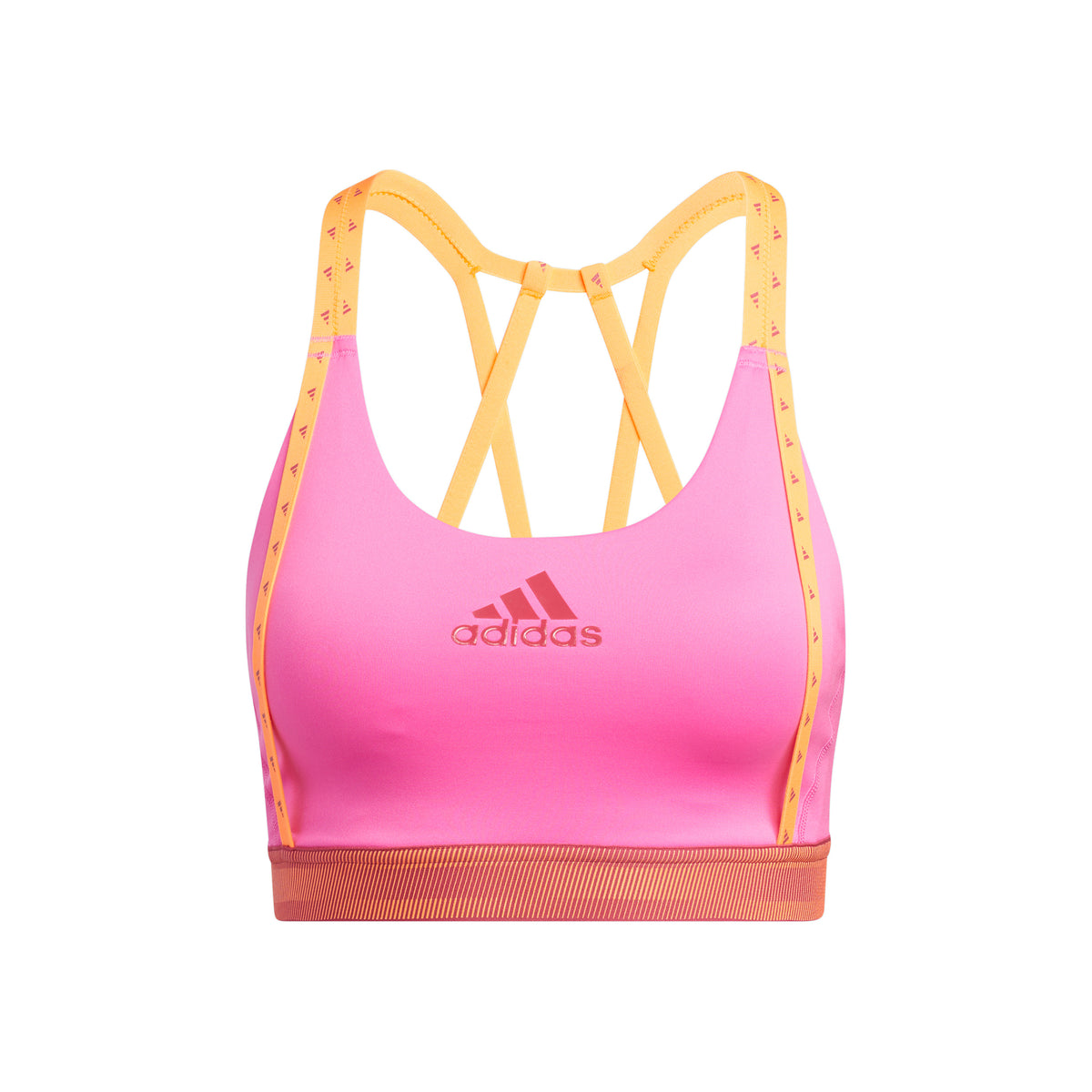adidas Don´t Rest Branded Reggiseni sportivi Donna - rosa neon, giallo adidas Don´t Rest Branded Reggiseni sportivi Donna - rosa neon, giallo
