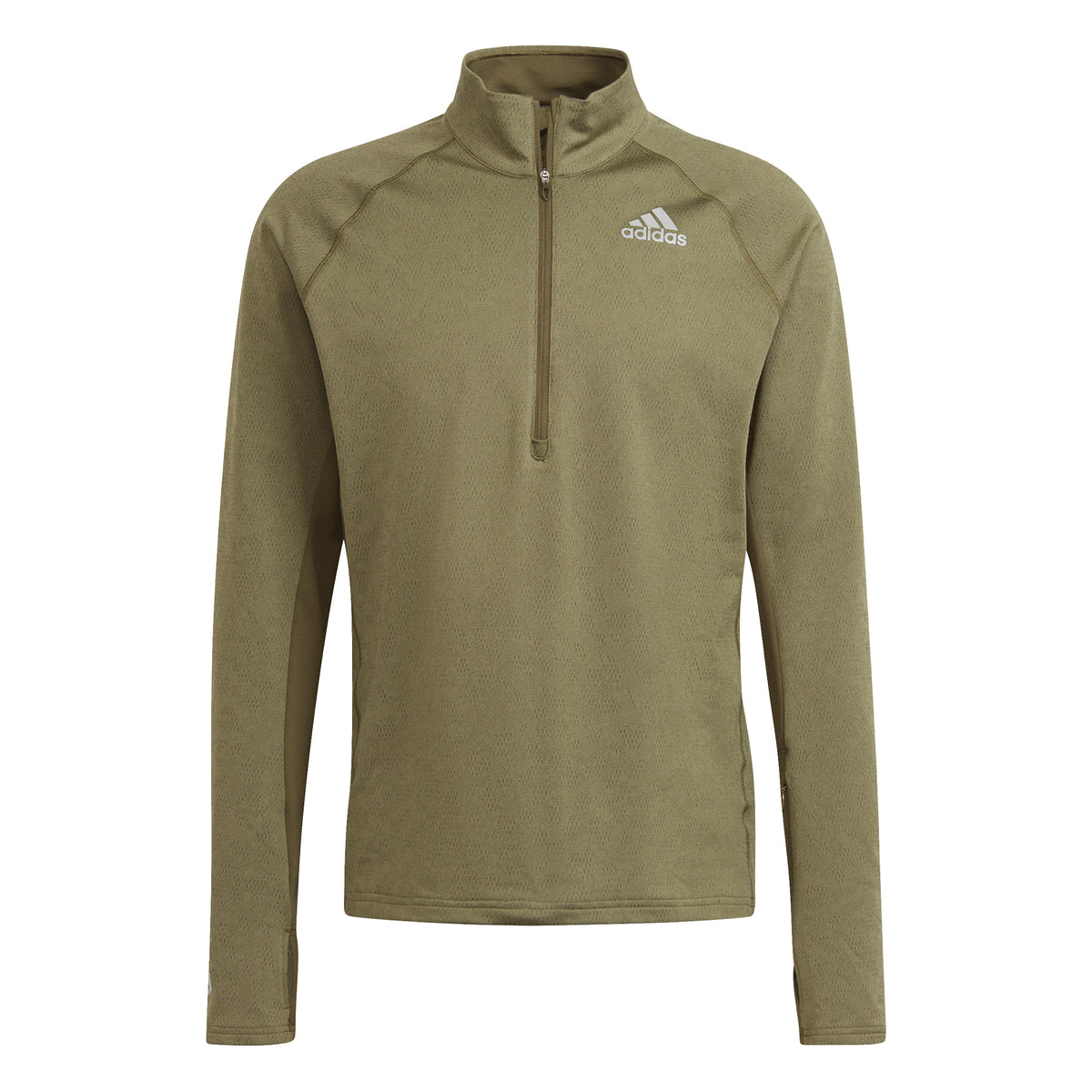 adidas Half-Zip Manica lunga Uomini - oliva, adidas Half-Zip Manica lunga Uomini - oliva,