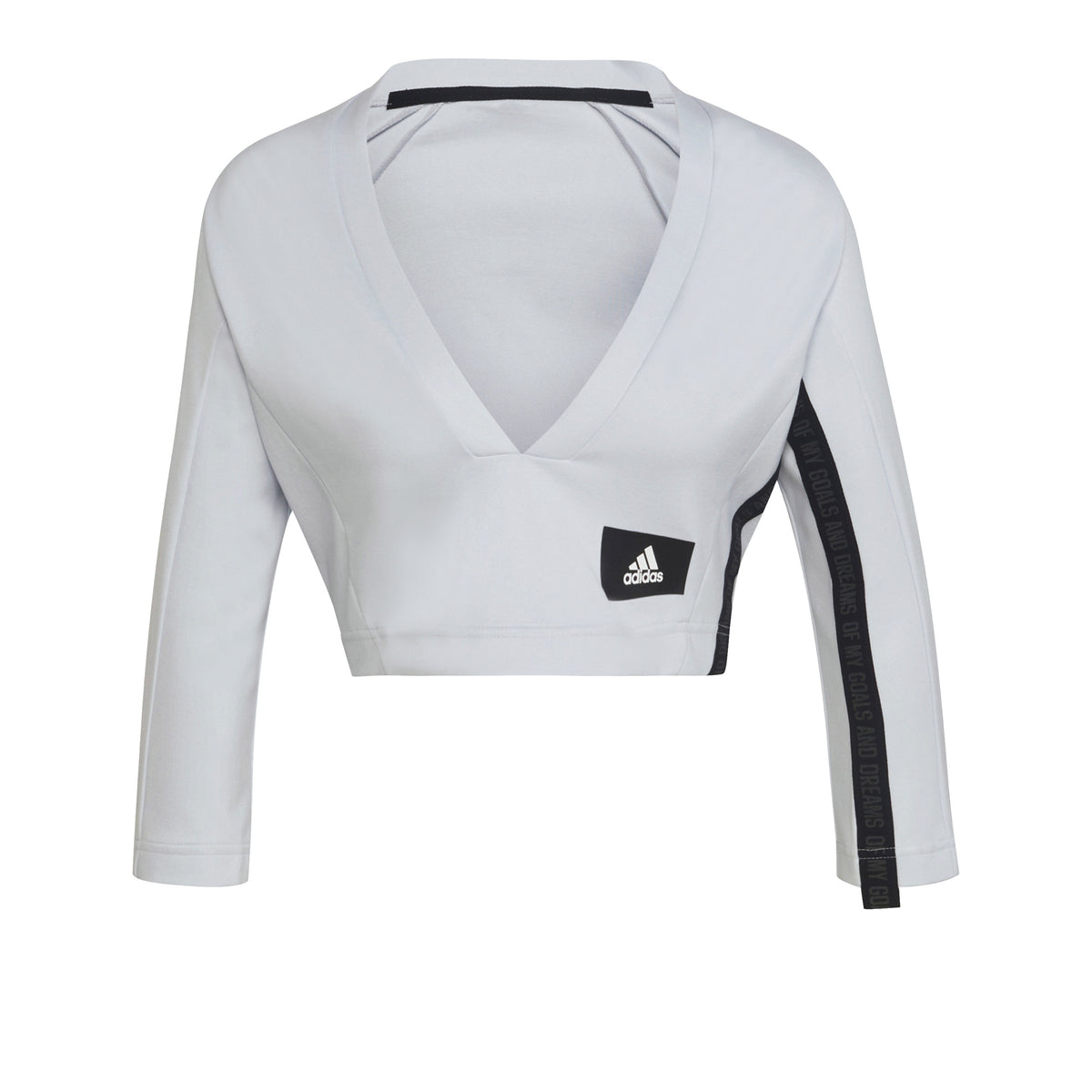 adidas Mission Victory Cropped Manica lunga Donna - grigio, adidas Mission Victory Cropped Manica lunga Donna - grigio,