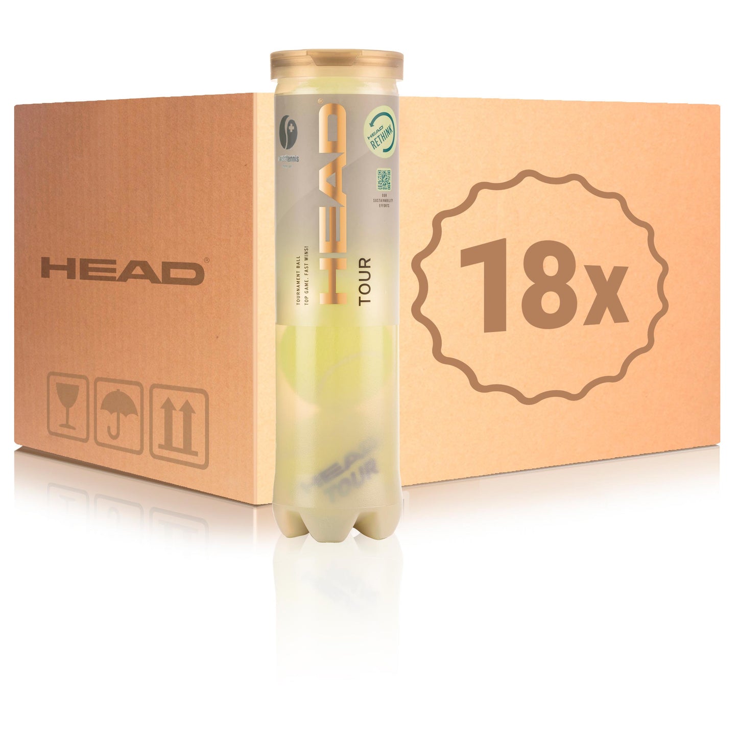 HEAD 18 tubi da 4 Tour Swiss Official HEAD 18 tubi da 4 Tour Swiss Official