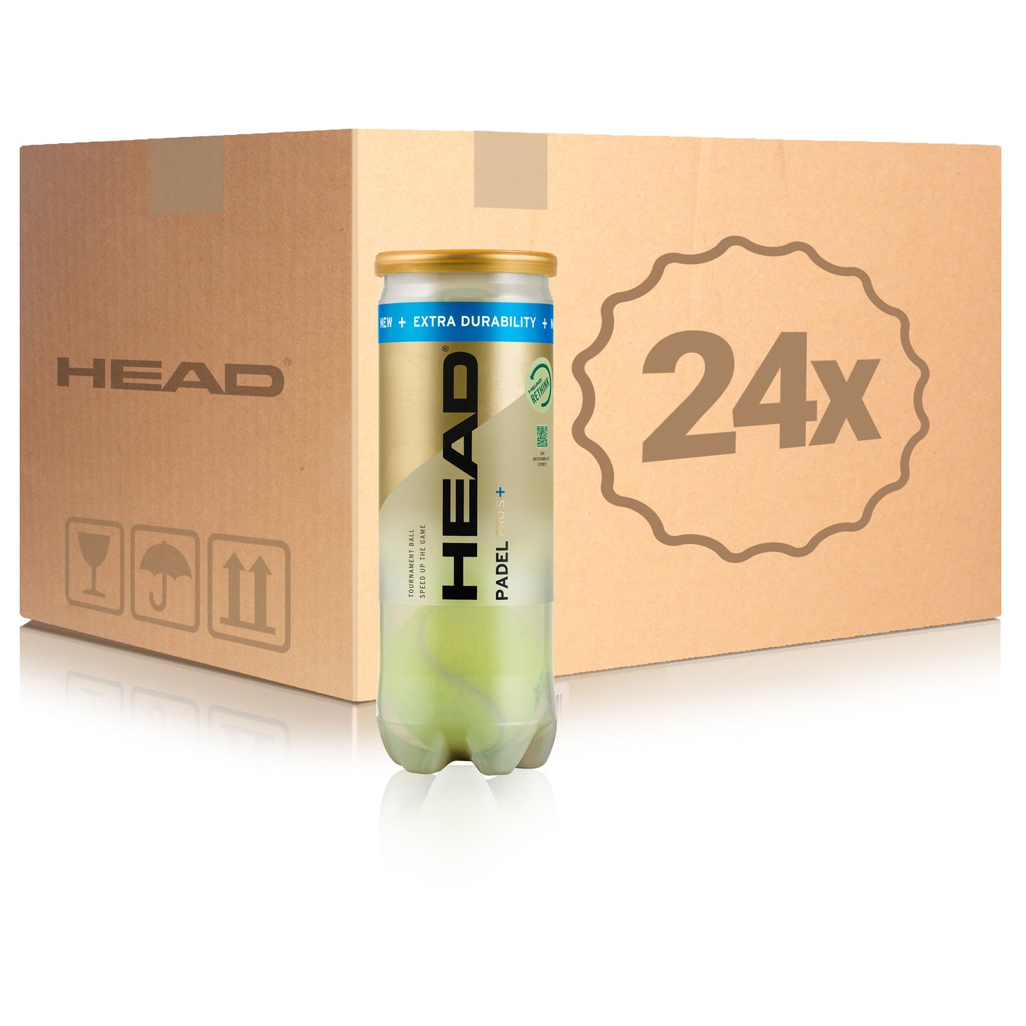 HEAD 24 tubi da 3 Padel Pro S+ Nel cartone HEAD 24 tubi da 3 Padel Pro S+ Nel cartone