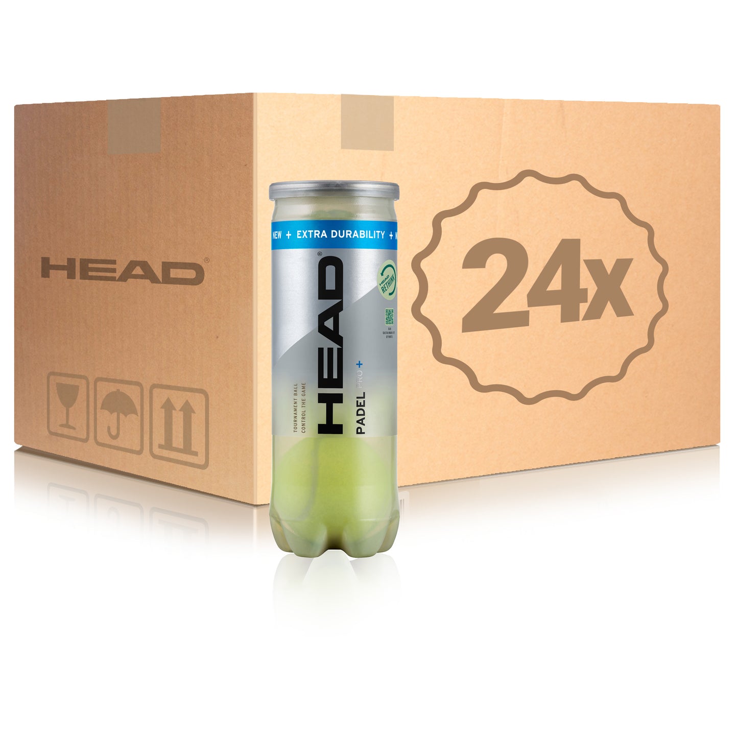 HEAD 24 tubi da 3 Padel Pro+ Nel cartone HEAD 24 tubi da 3 Padel Pro+ Nel cartone