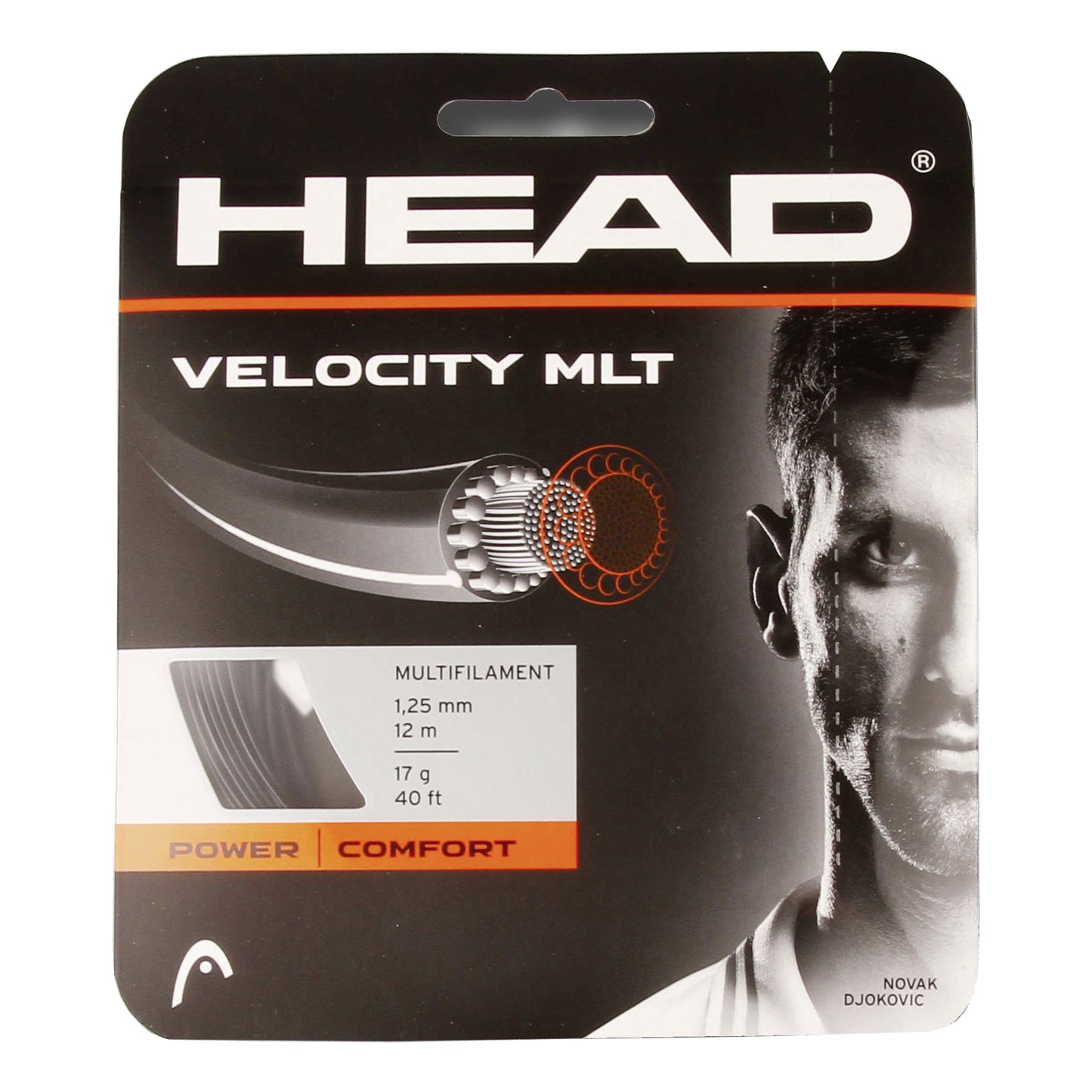 HEAD Velocity MLT Set Di Corde 12m-Nero HEAD Velocity MLT Set Di Corde 12m-Nero