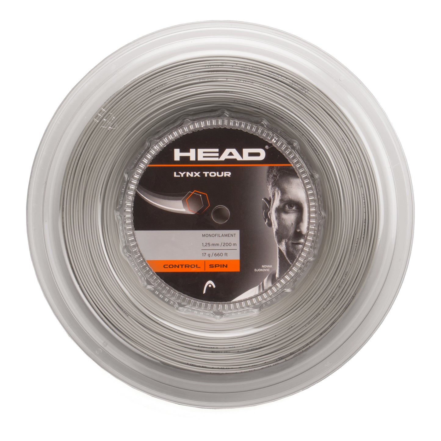HEAD Lynx Tour Reel Rotolo Di Corde 200m-Grigio HEAD Lynx Tour Reel Rotolo Di Corde 200m-Grigio
