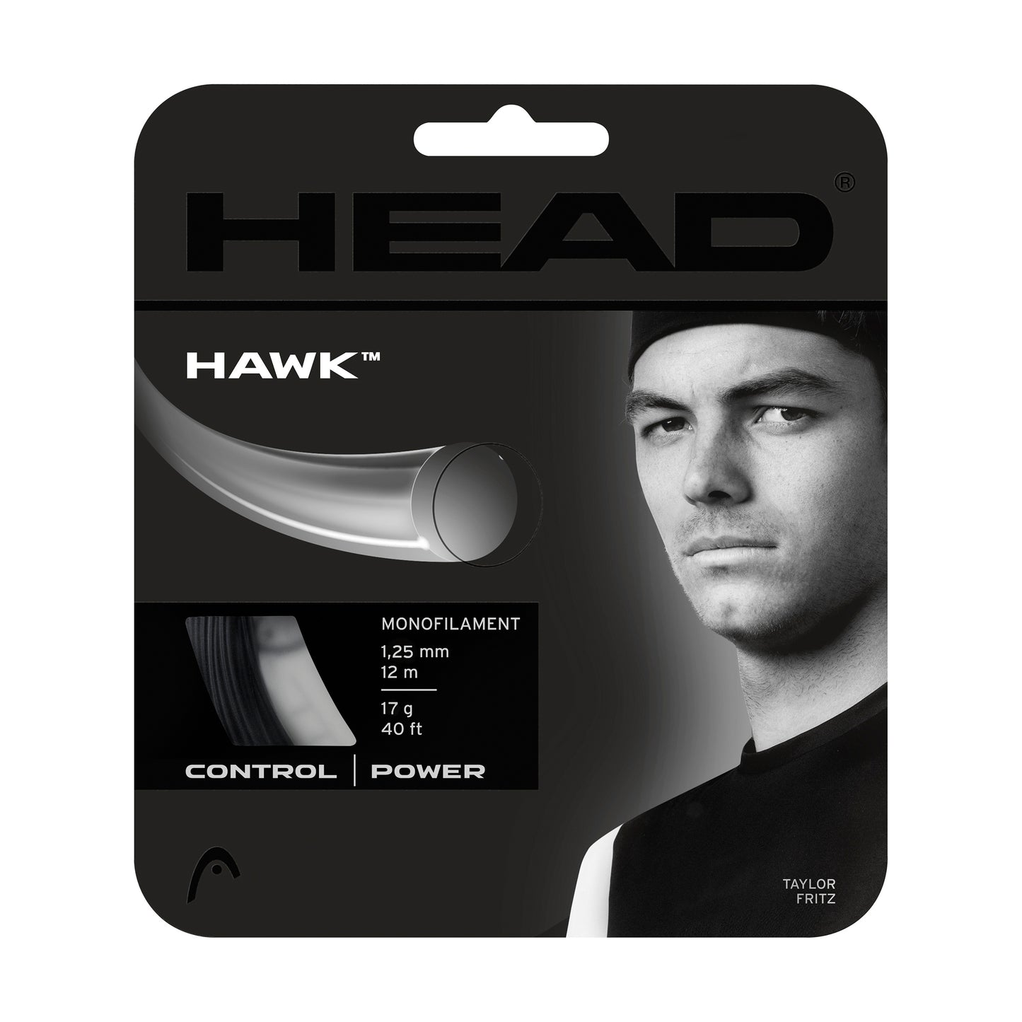 HEAD Hawk Set Di Corde 12m-Nero HEAD Hawk Set Di Corde 12m-Nero