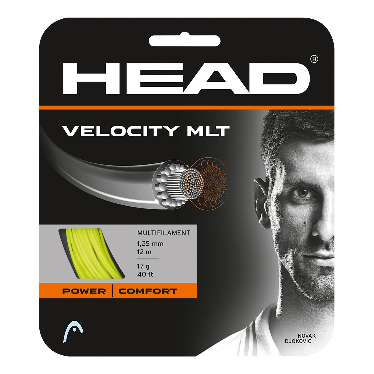 HEAD Velocity MLT Set Di Corde 12m-Giallo HEAD Velocity MLT Set Di Corde 12m-Giallo