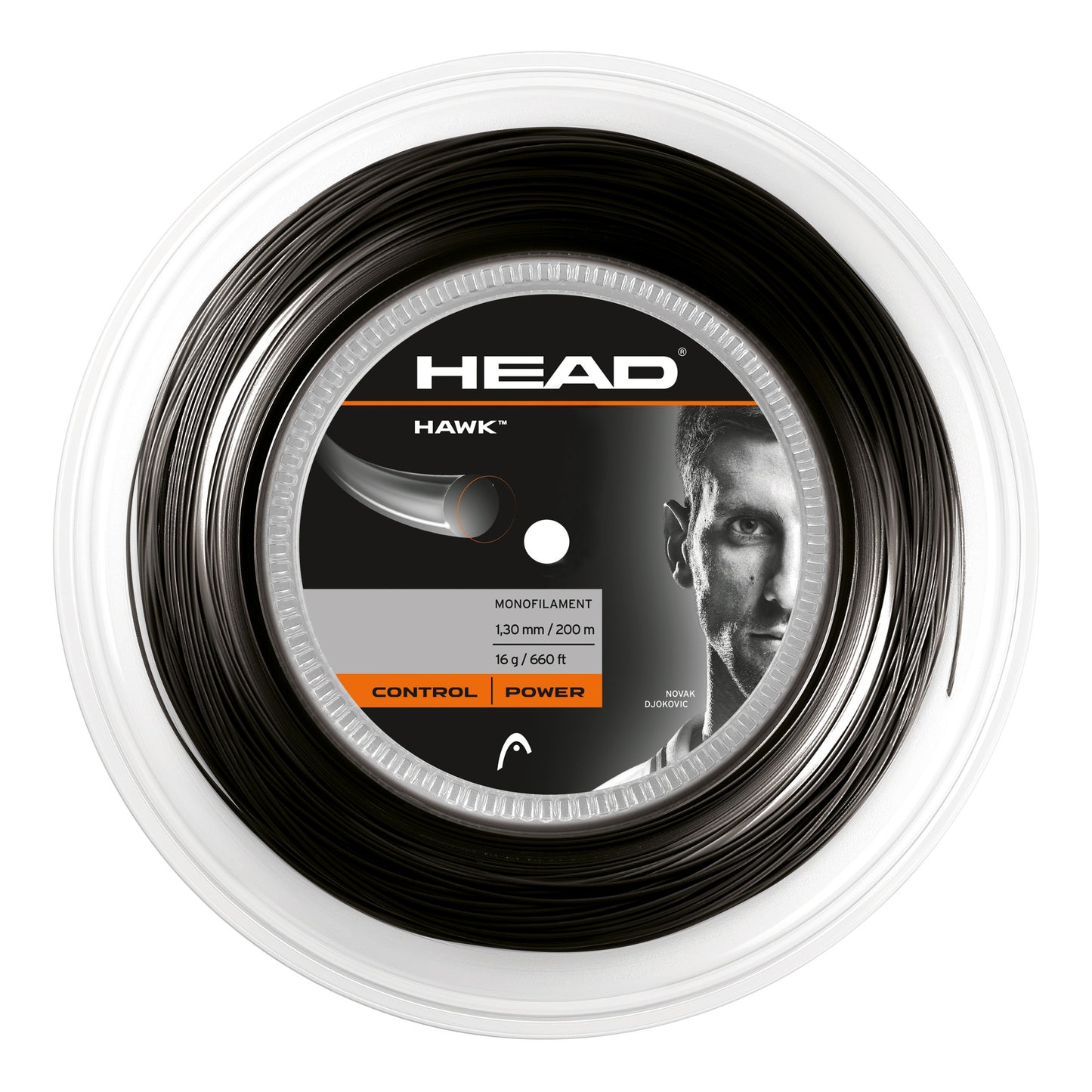 HEAD Hawk Rotolo Di Corde 200m-Nero HEAD Hawk Rotolo Di Corde 200m-Nero