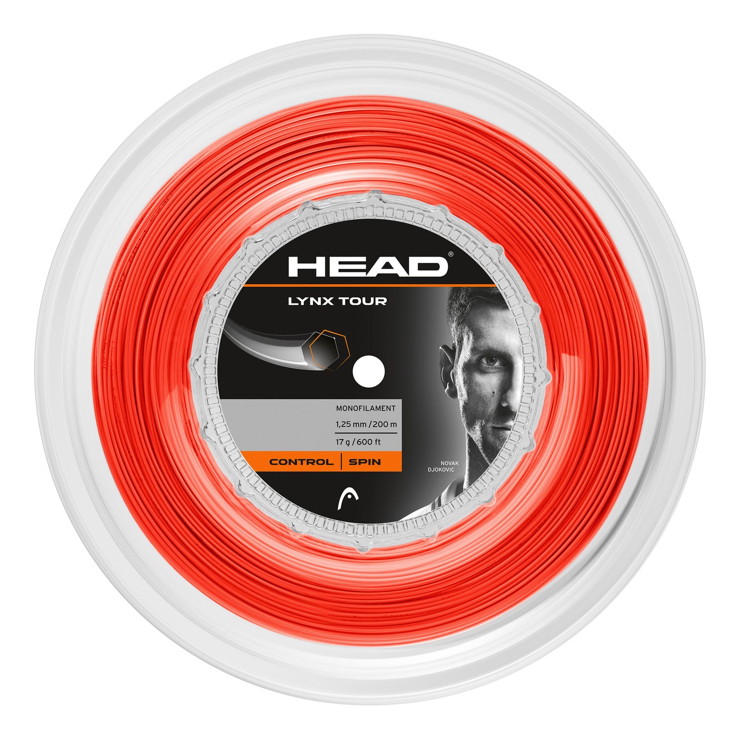 HEAD Lynx Tour Reel Rotolo Di Corde 200m-Arancione HEAD Lynx Tour Reel Rotolo Di Corde 200m-Arancione