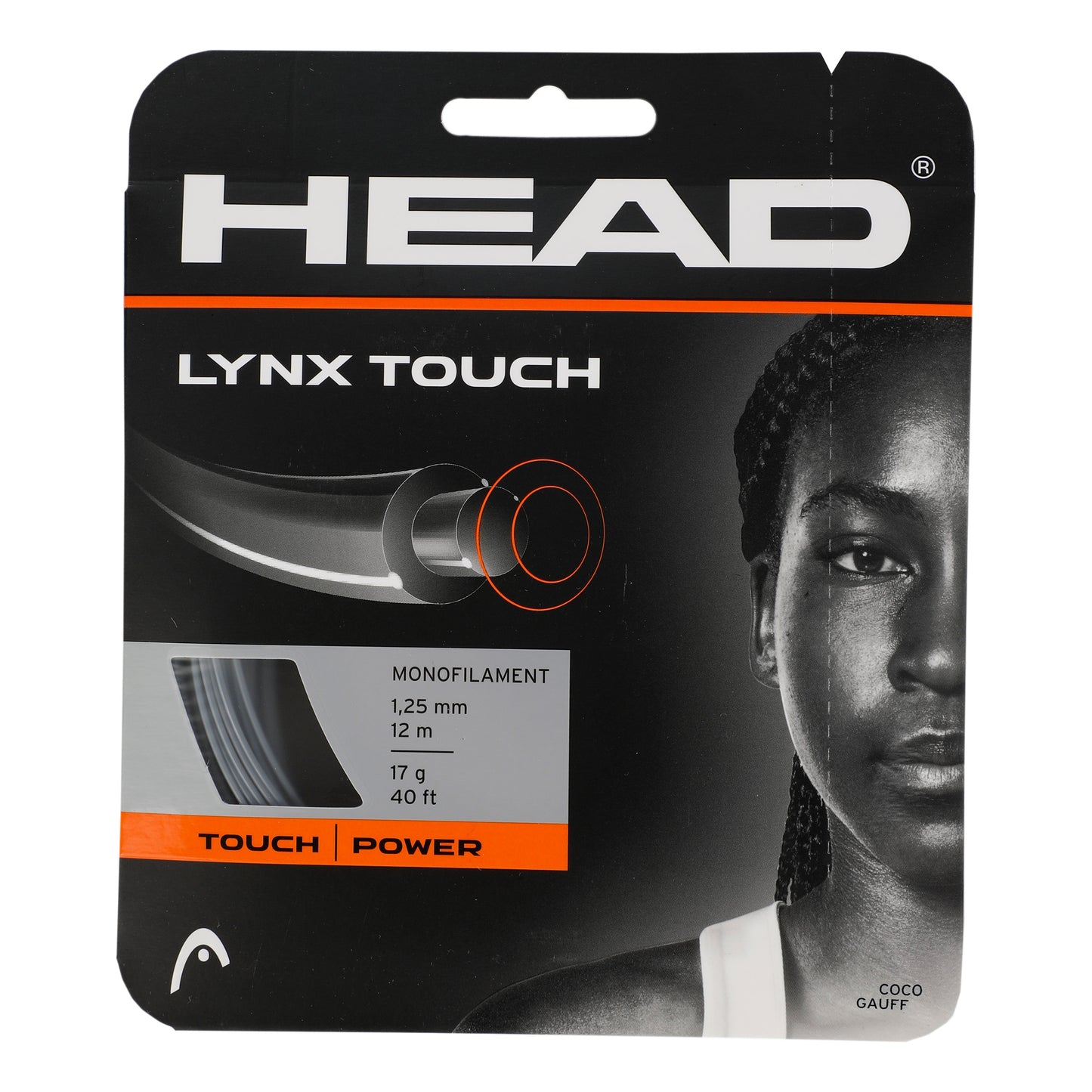 HEAD Lynx Touch Set di corde 12m - antracite HEAD Lynx Touch Set di corde 12m - antracite