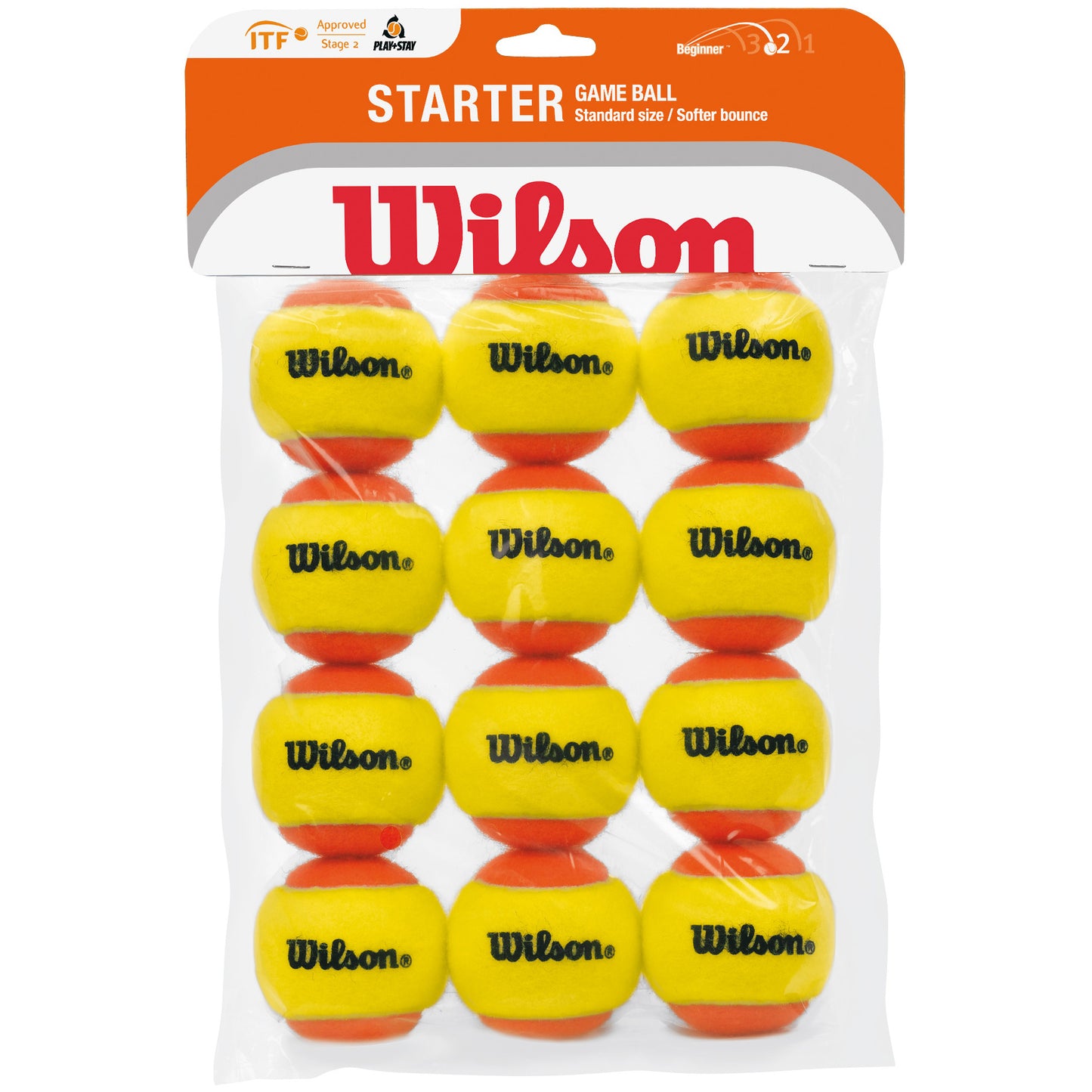 Wilson Starter Balls Stage 2 Sacchetto Da 12 Wilson Starter Balls Stage 2 Sacchetto Da 12
