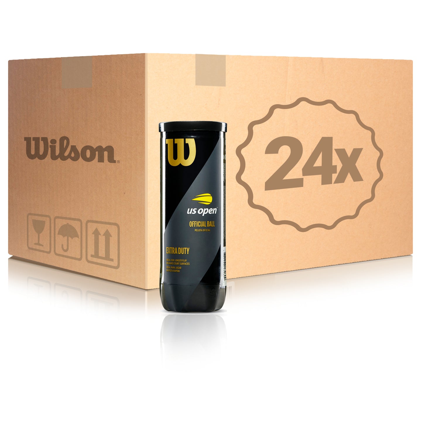 Wilson 24 tubi da 3 US Open Nel cartone Wilson 24 tubi da 3 US Open Nel cartone