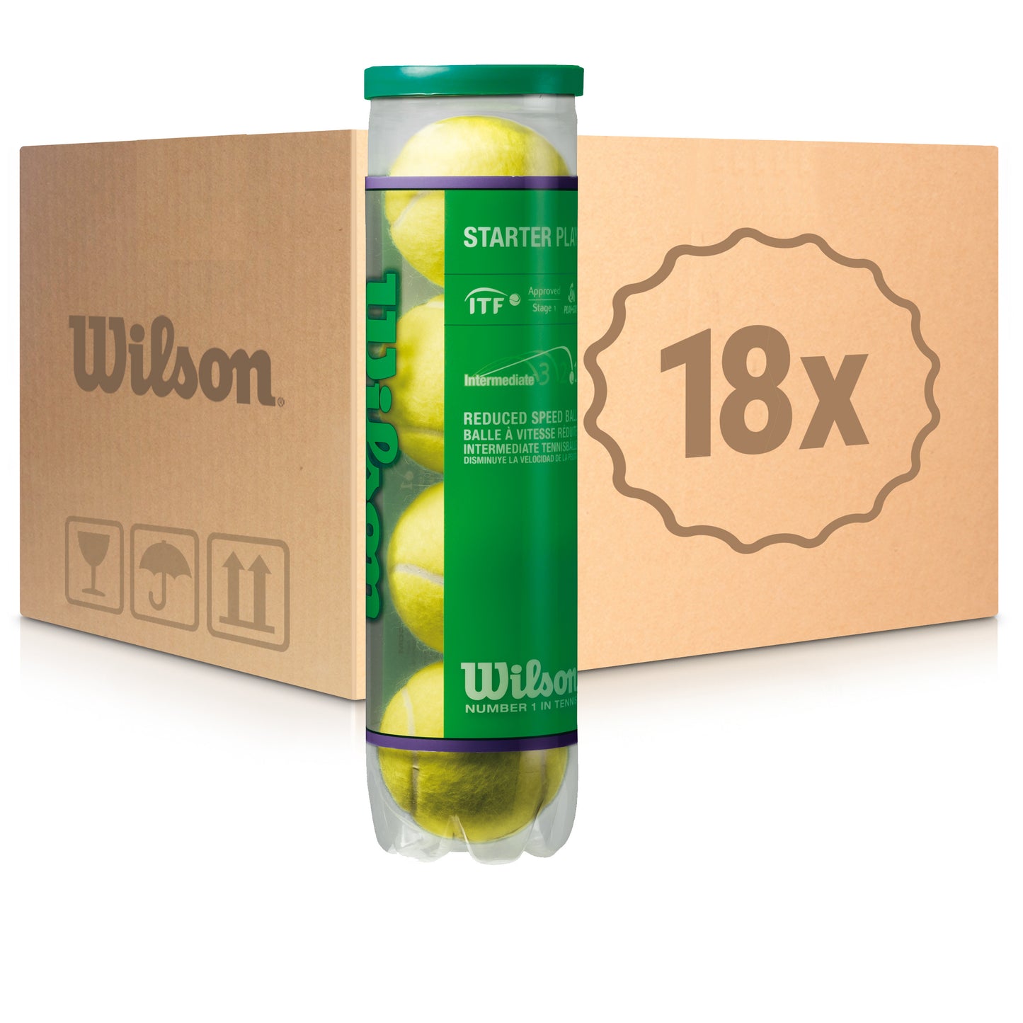 Wilson 18 tubi da 4 Starter Play (Stage 1) Nel cartone Wilson 18 tubi da 4 Starter Play (Stage 1) Nel cartone