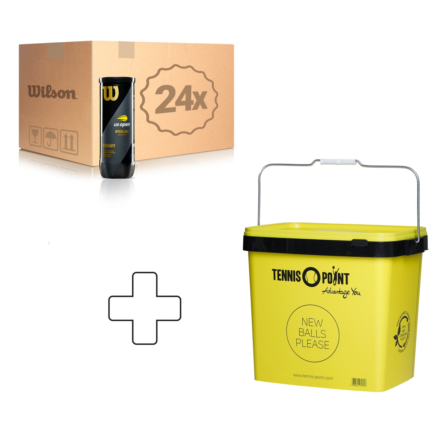 Wilson 24 tubi da 3 US Open Wilson 24 tubi da 3 US Open