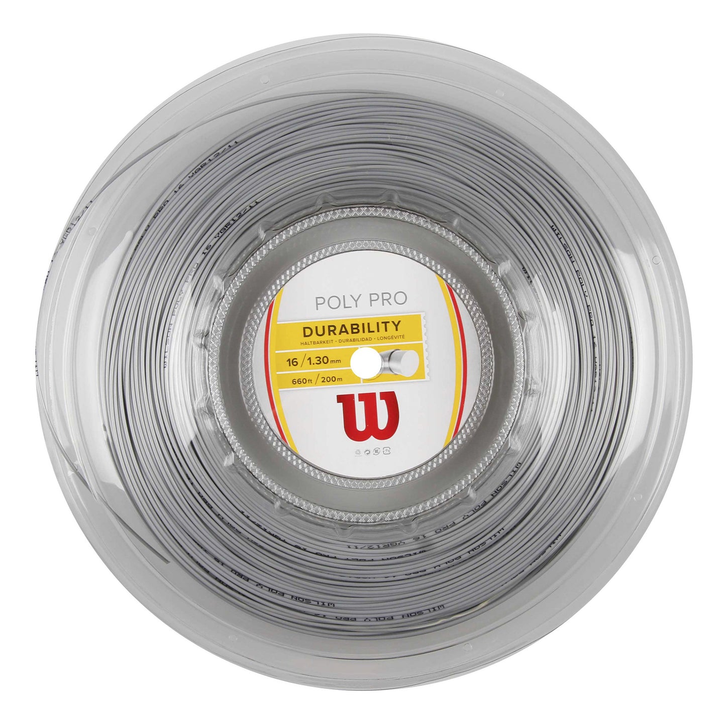 Wilson Poly Pro Rotolo Di Corde 200m-Argento Wilson Poly Pro Rotolo Di Corde 200m-Argento