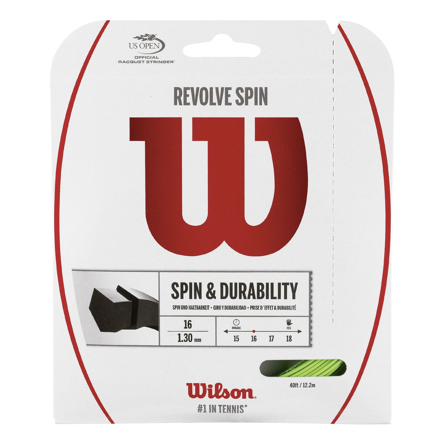 Wilson Revolve Spin Set Di Corde 12,2m-Verde Wilson Revolve Spin Set Di Corde 12,2m-Verde