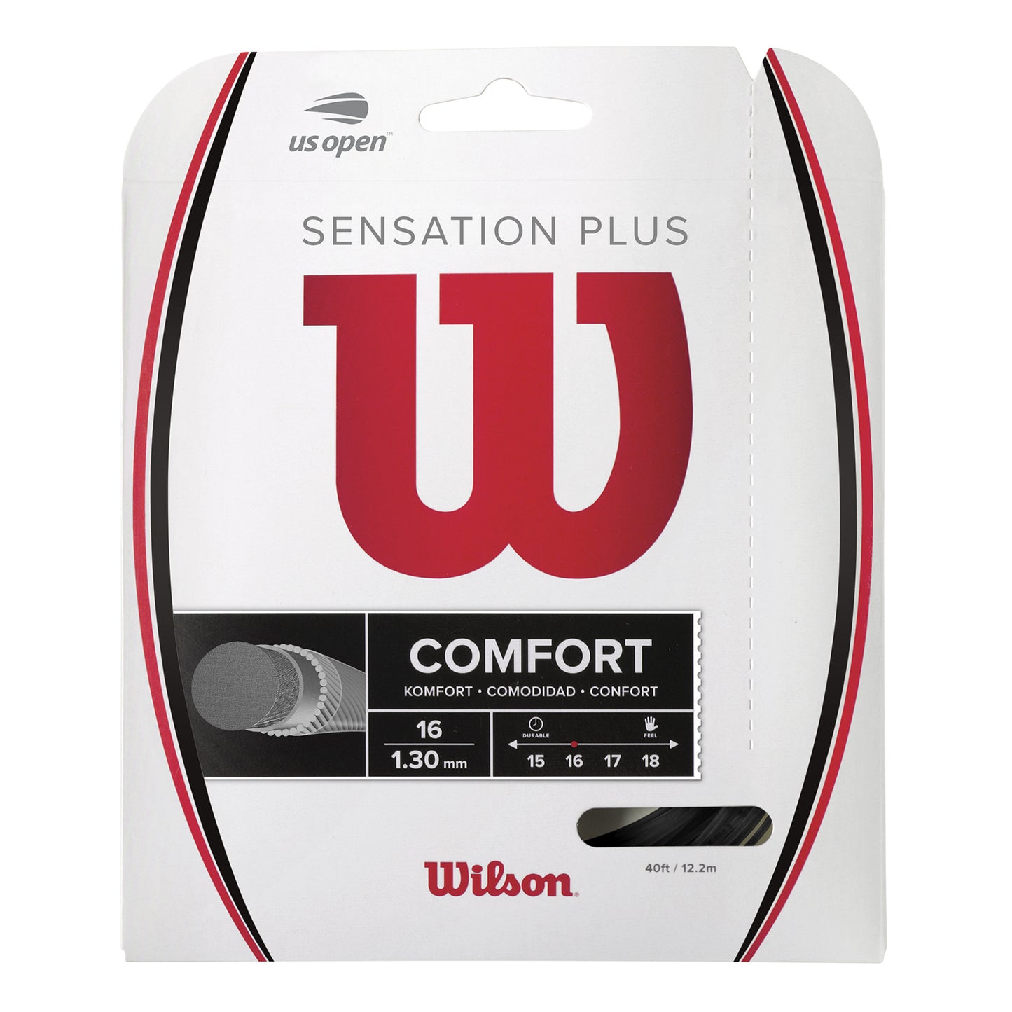 Wilson Sensation Plus Set Di Corde 12,2m-Nero Wilson Sensation Plus Set Di Corde 12,2m-Nero
