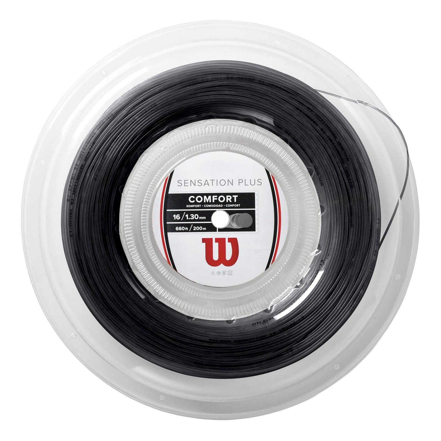Wilson Sensation Plus Rotolo Di Corde 200m-Nero Wilson Sensation Plus Rotolo Di Corde 200m-Nero