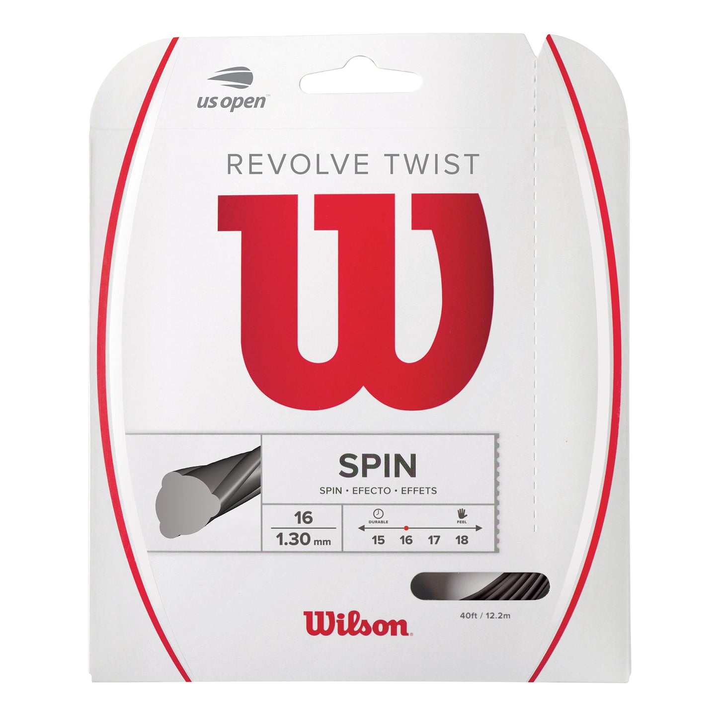 Wilson Revolve Twist Set di corde 12,2m - grigio Wilson Revolve Twist Set di corde 12,2m - grigio