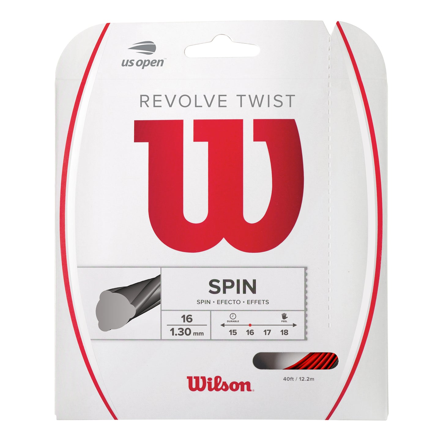 Wilson Revolve Twist Set di corde 12,2m - rosso Wilson Revolve Twist Set di corde 12,2m - rosso