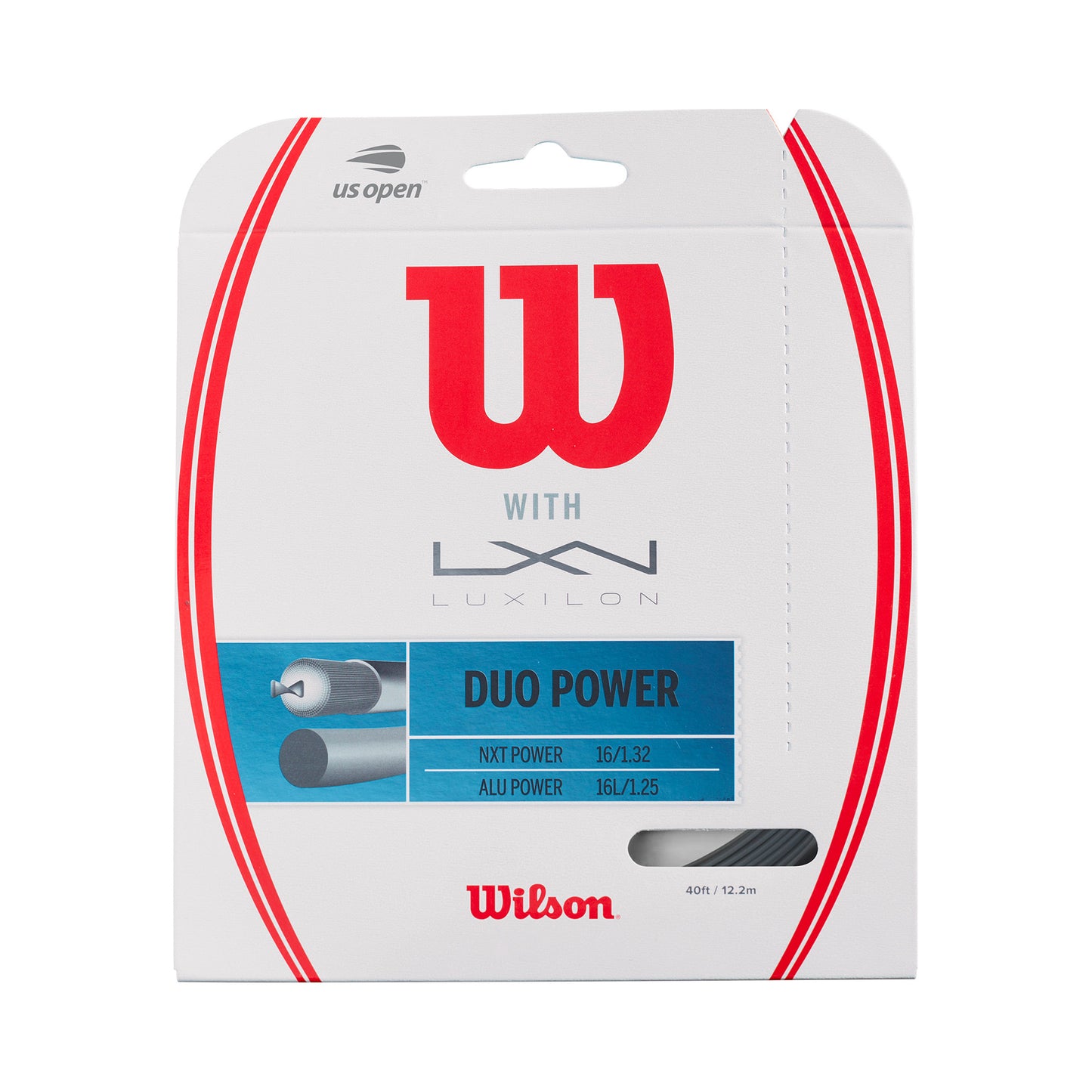 Wilson Duo Power (NXT Power + Alu Power) Set Di Corde 12,2m-Argento,Colori Naturali Wilson Duo Power (NXT Power + Alu Power) Set Di Corde 12,2m-Argento,Colori Naturali