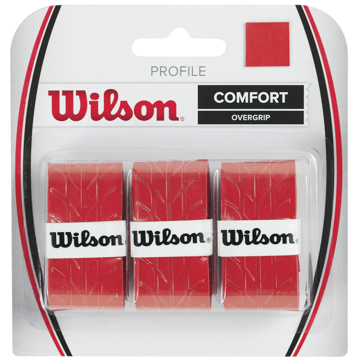 Wilson Profile Overgrip Confezione Da 3-Rosso Wilson Profile Overgrip Confezione Da 3-Rosso