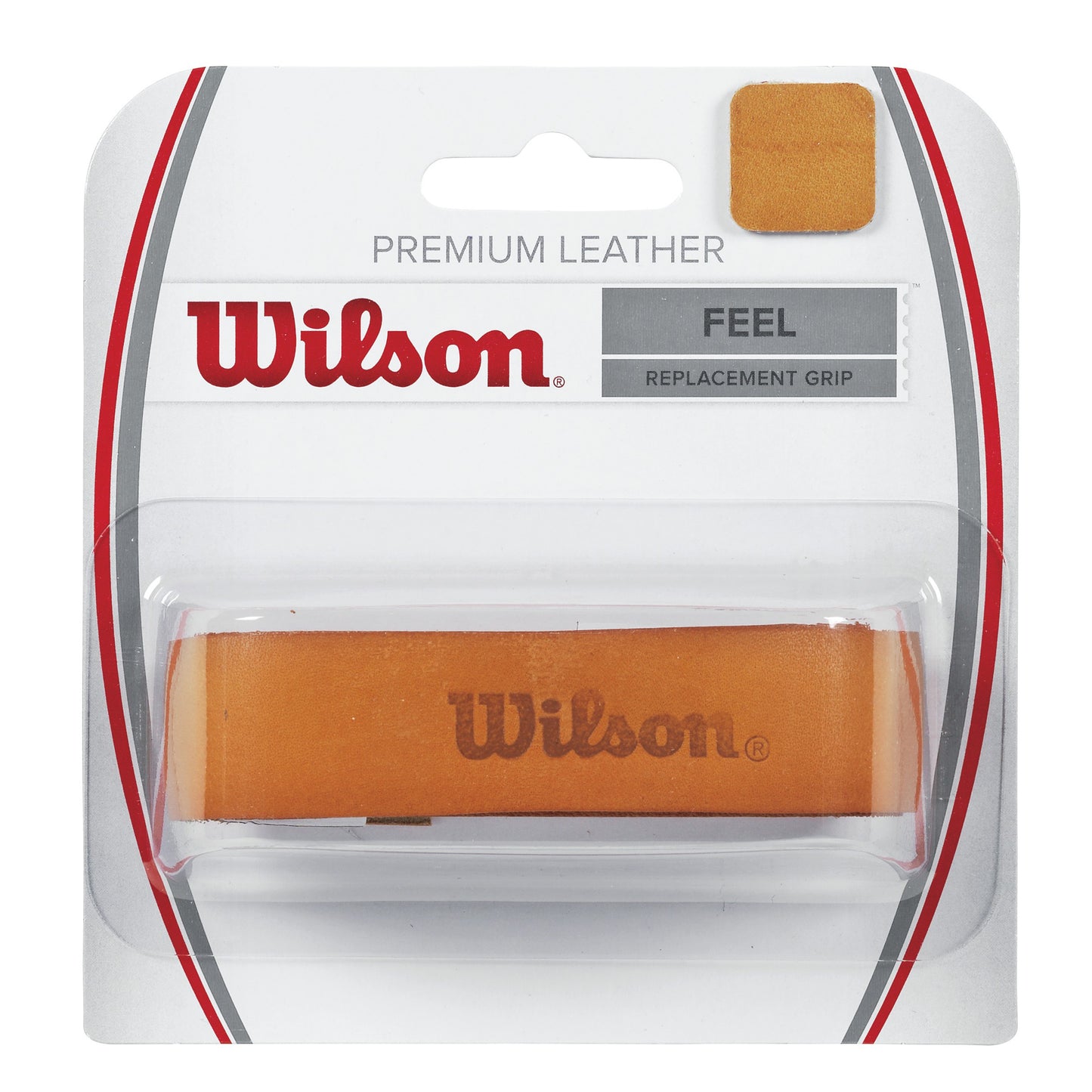Wilson Premium Leather Replacement Grip Confezione Da 1-Marrone Wilson Premium Leather Replacement Grip Confezione Da 1-Marrone