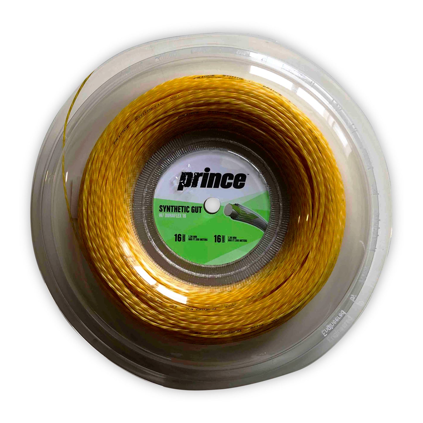 Prince Synthetic Gut Duraflex Rotolo Di Corde 200m-Oro Prince Synthetic Gut Duraflex Rotolo Di Corde 200m-Oro