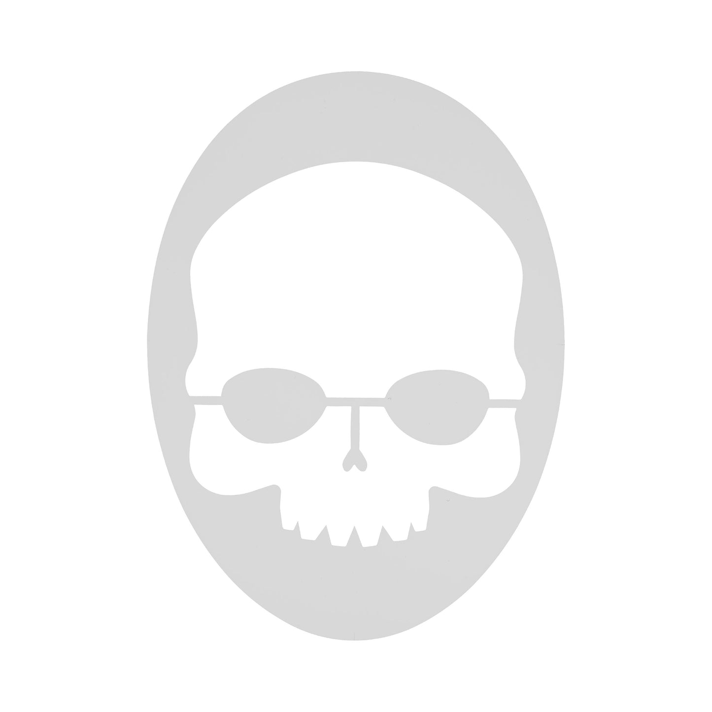 Prince Skull Stencil Sagoma Del Logo-Bianco Prince Skull Stencil Sagoma Del Logo-Bianco