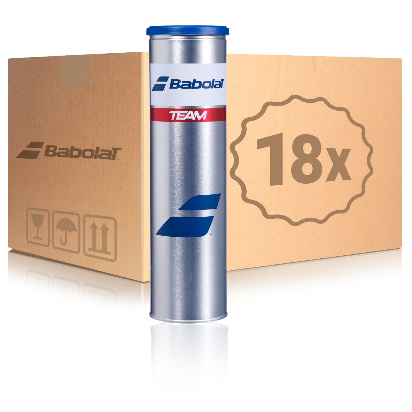 Babolat 18 tubi da 4 Team Nel cartone Babolat 18 tubi da 4 Team Nel cartone