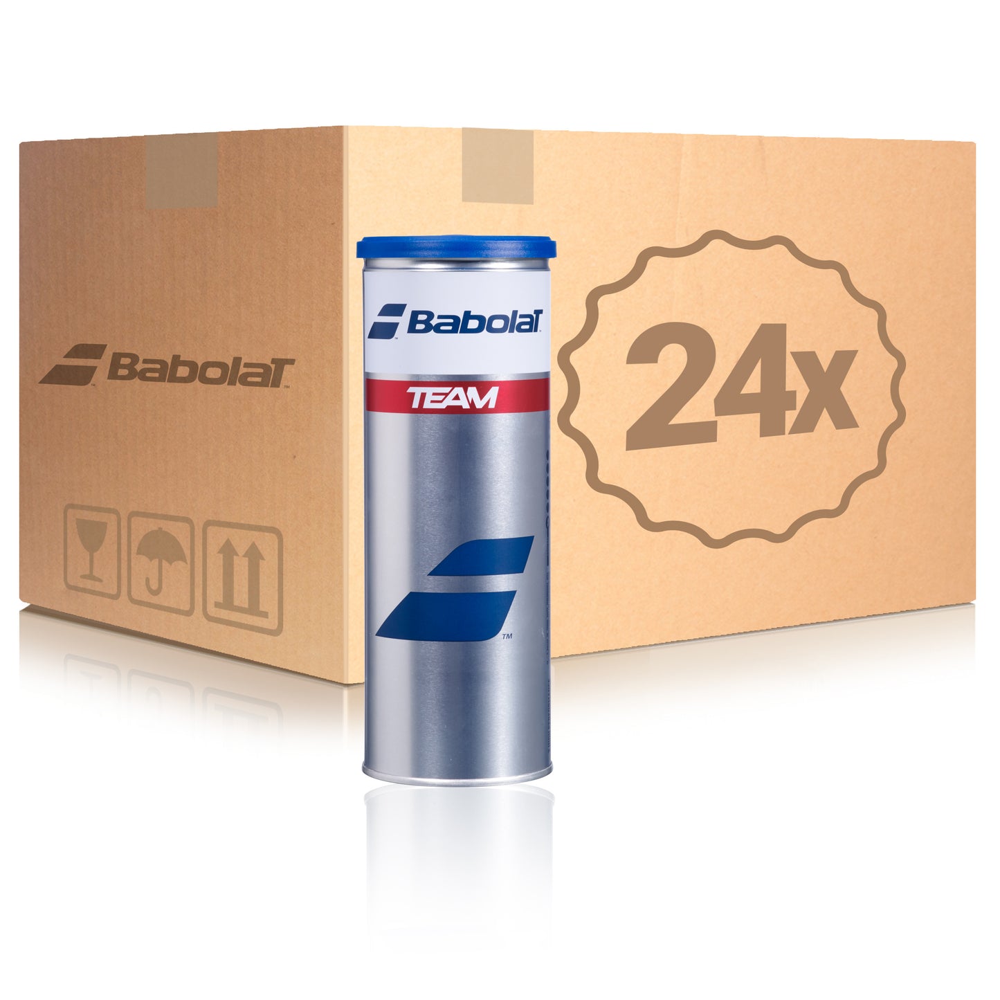Babolat 24 tubi da 3 Team Nel cartone Babolat 24 tubi da 3 Team Nel cartone