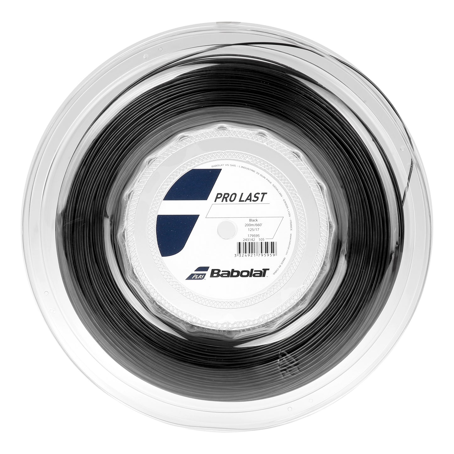 Babolat Pro Last Rotolo Di Corde 200m-Nero Babolat Pro Last Rotolo Di Corde 200m-Nero