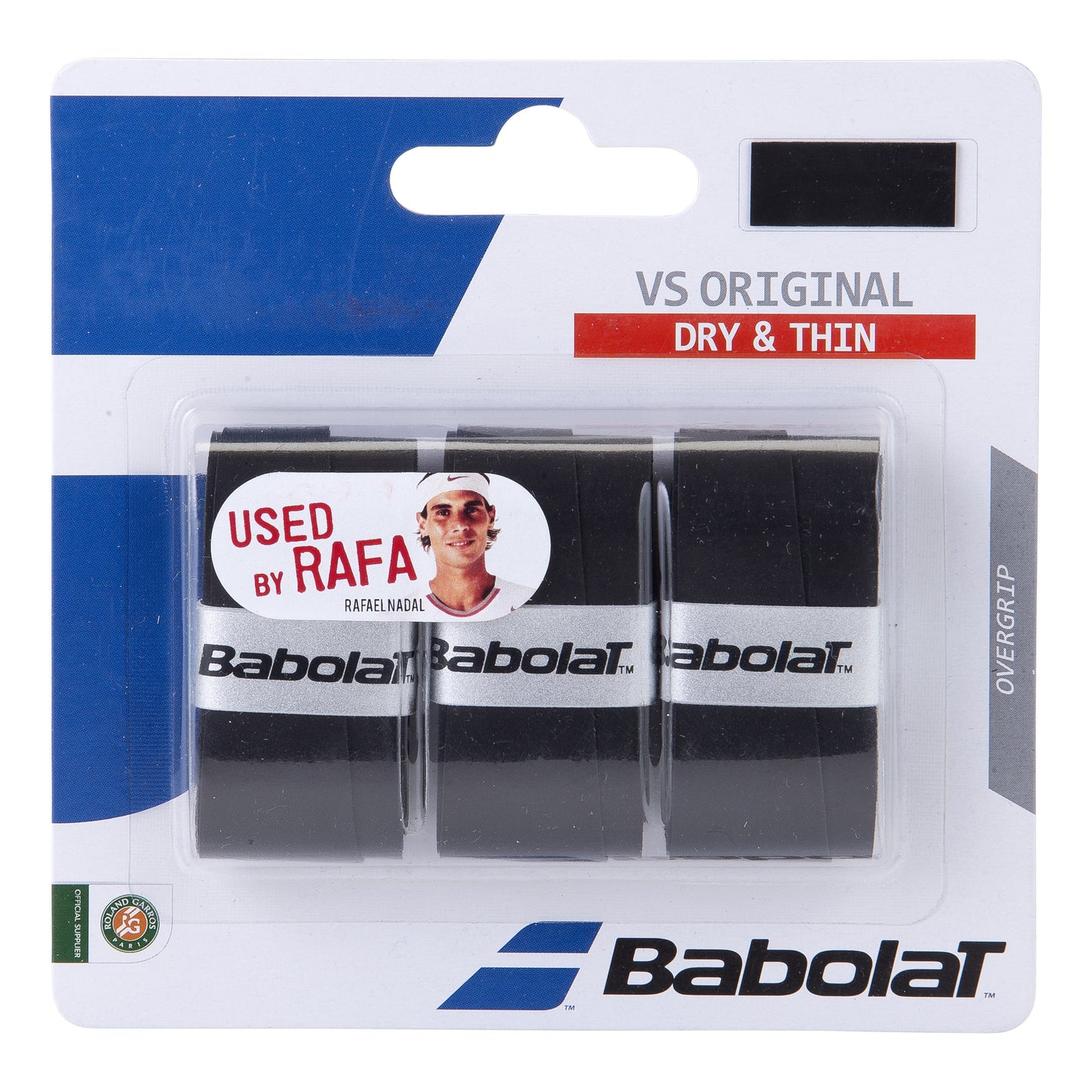 Babolat VS Grip Original Confezione Da 3-Nero Babolat VS Grip Original Confezione Da 3-Nero