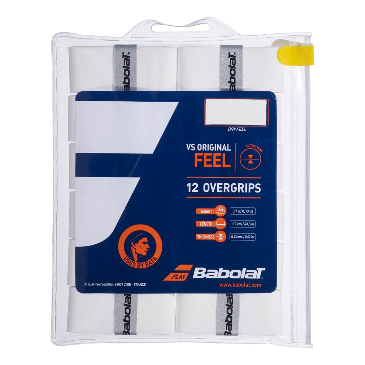 Babolat VS Grip Original Confezione da 12 - bianco Babolat VS Grip Original Confezione da 12 - bianco