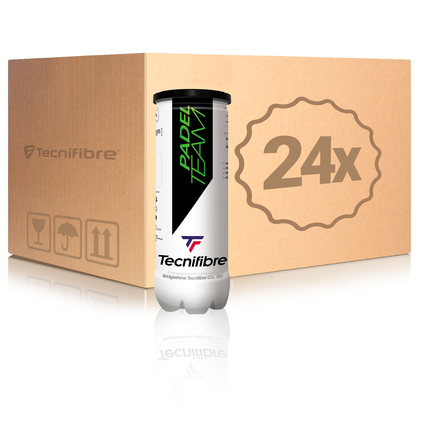 Tecnifibre 24 tubi da 3 Team Nel cartone Tecnifibre 24 tubi da 3 Team Nel cartone