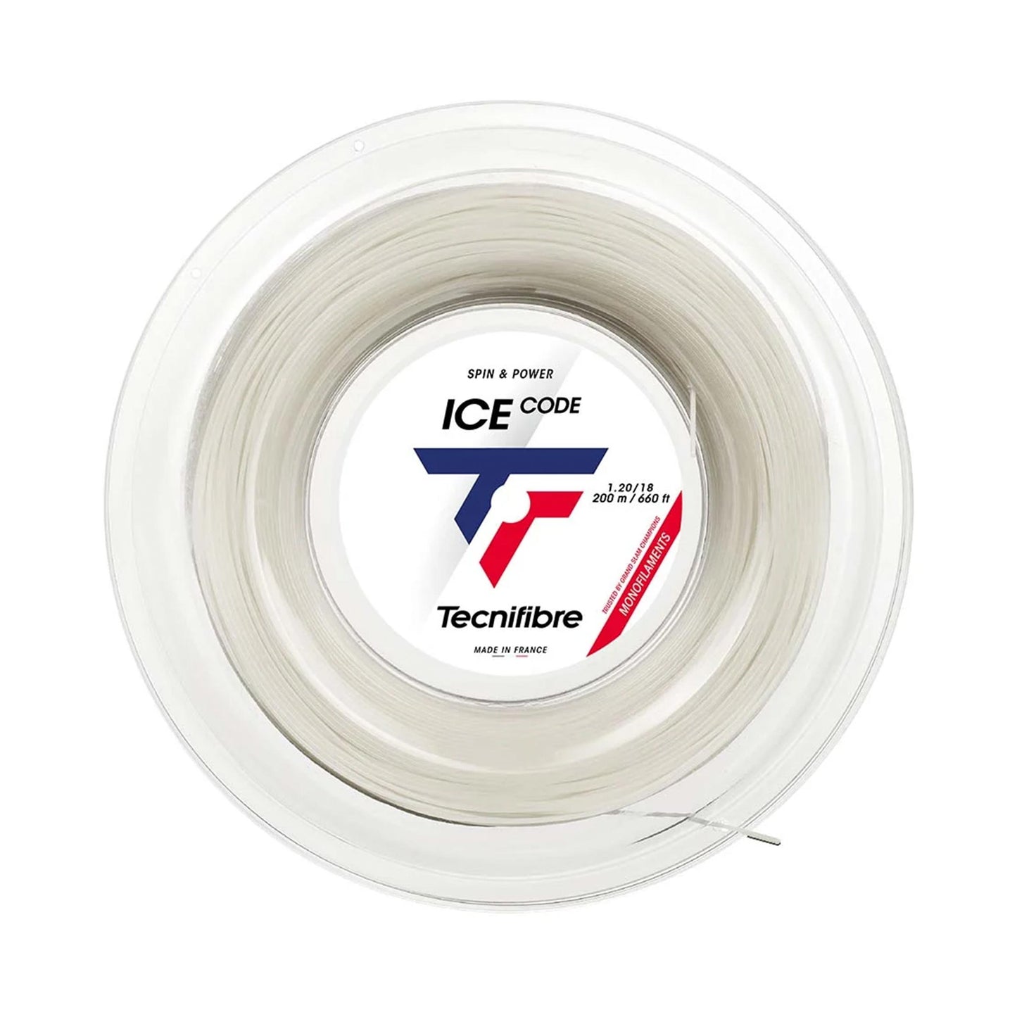 Tecnifibre Ice Code Rotolo Di Corde 200m-Bianco Tecnifibre Ice Code Rotolo Di Corde 200m-Bianco
