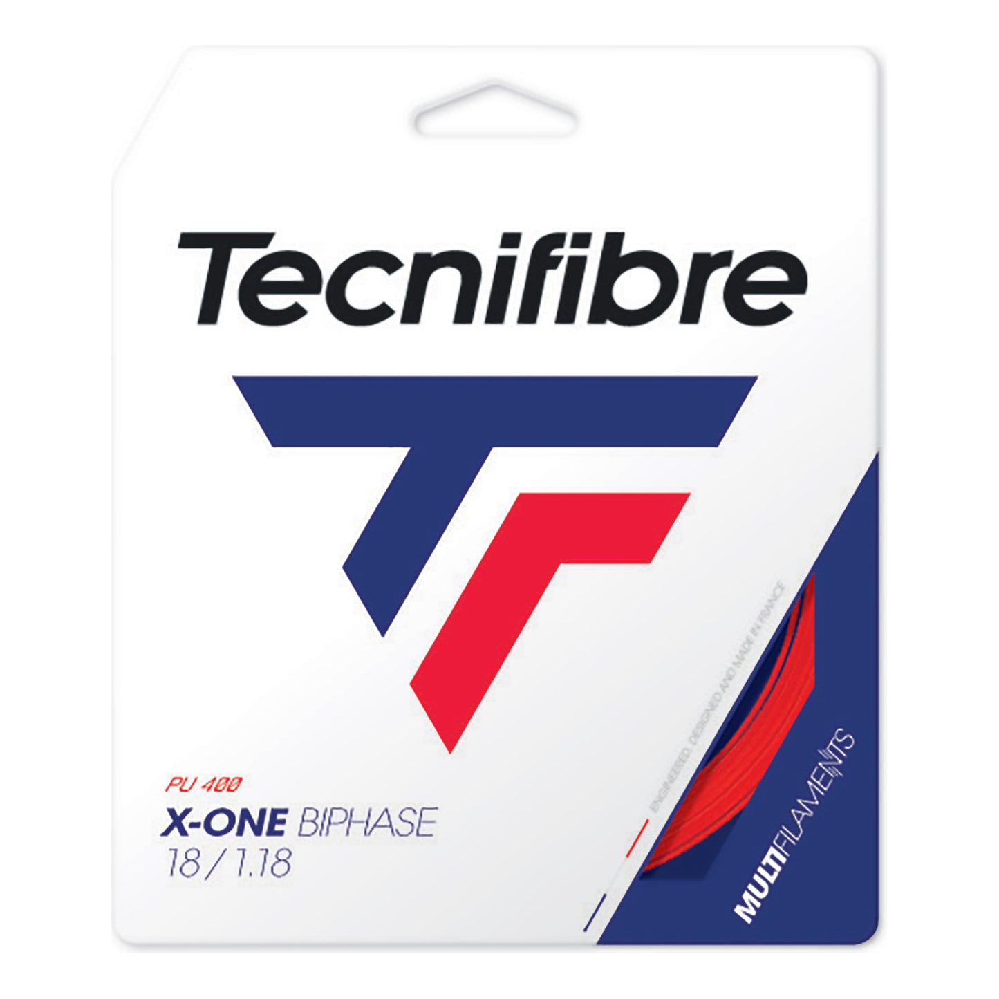 Tecnifibre X-One Biphase 12m Set Di Corde-Rosso Tecnifibre X-One Biphase 12m Set Di Corde-Rosso