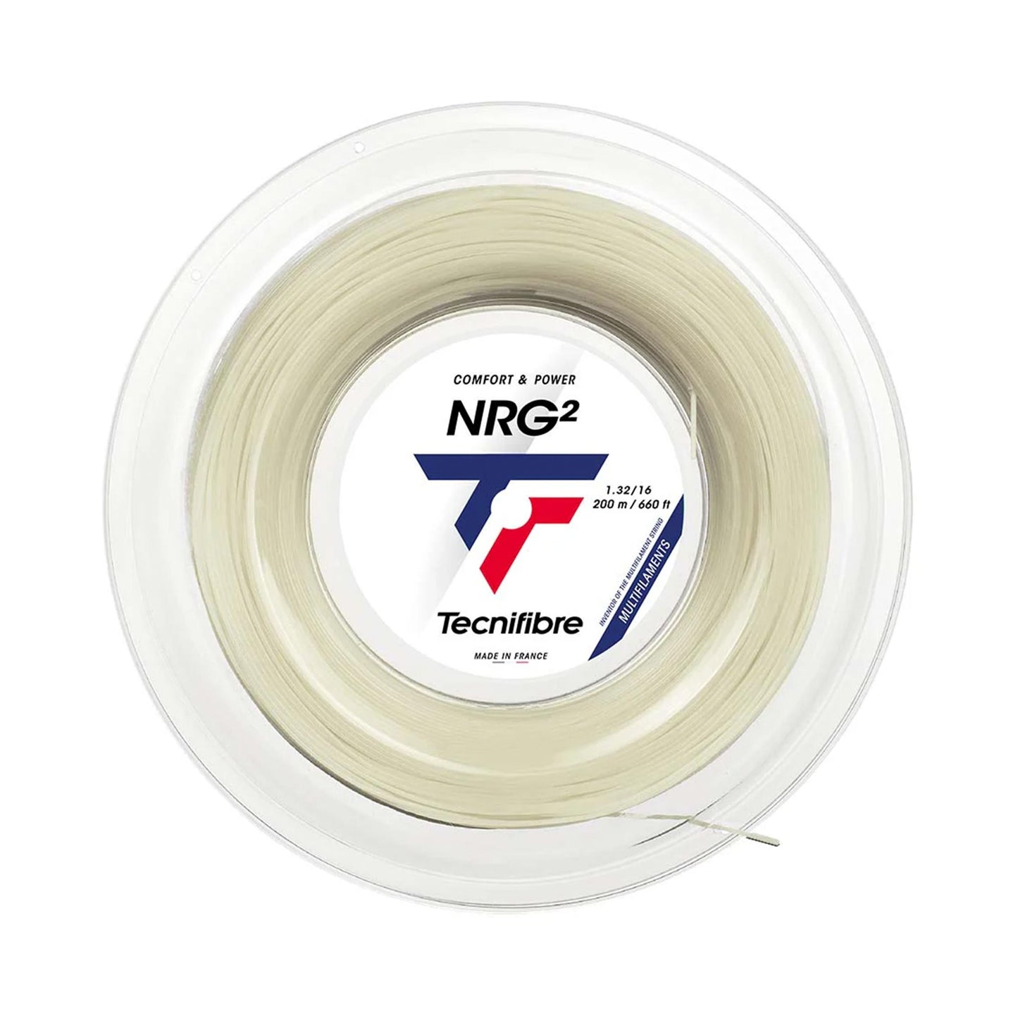 Tecnifibre NRG² 200m Rotolo Di Corde-Colori Naturali Tecnifibre NRG² 200m Rotolo Di Corde-Colori Naturali