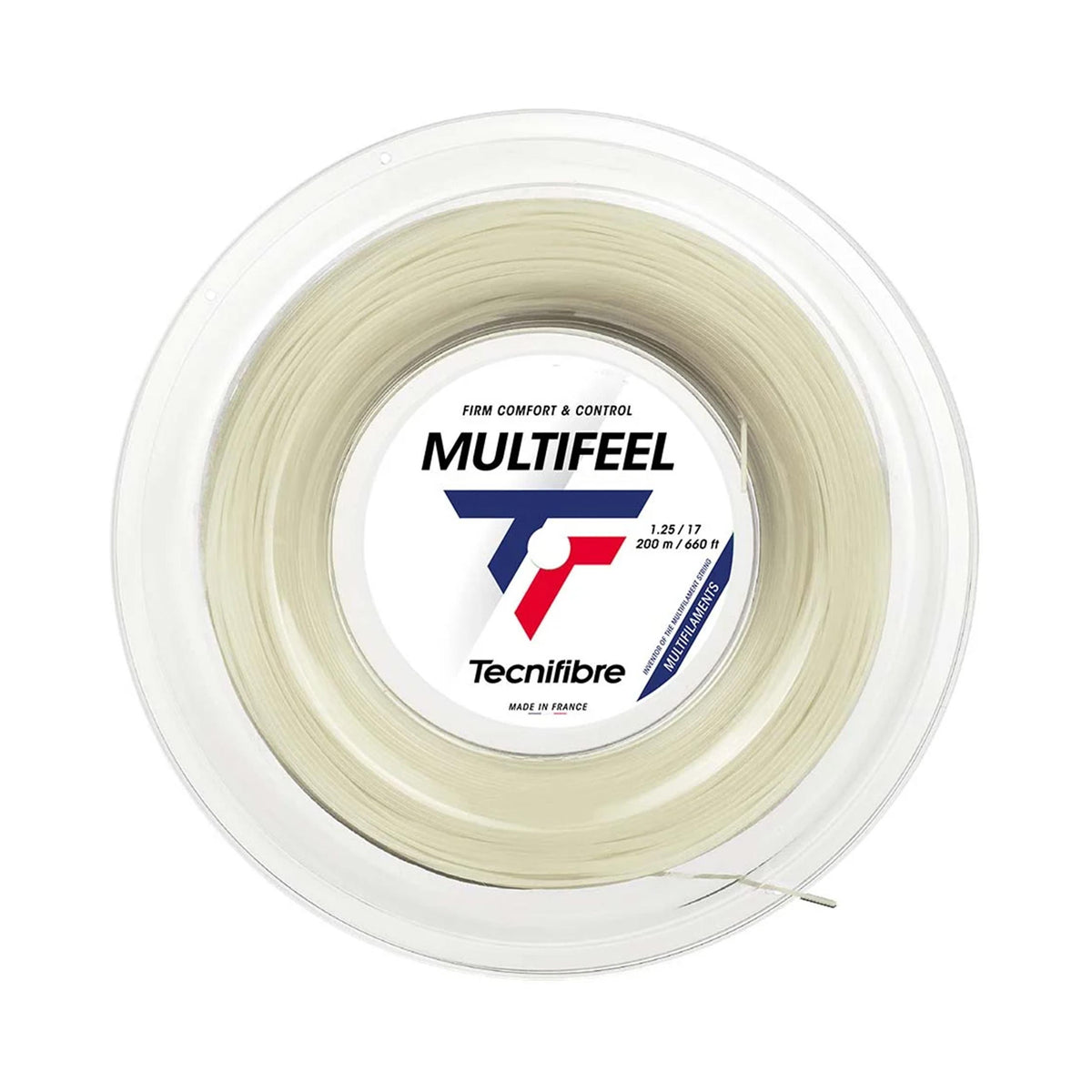 Tecnifibre Multifeel 200m Rotolo Di Corde-Colori Naturali Tecnifibre Multifeel 200m Rotolo Di Corde-Colori Naturali