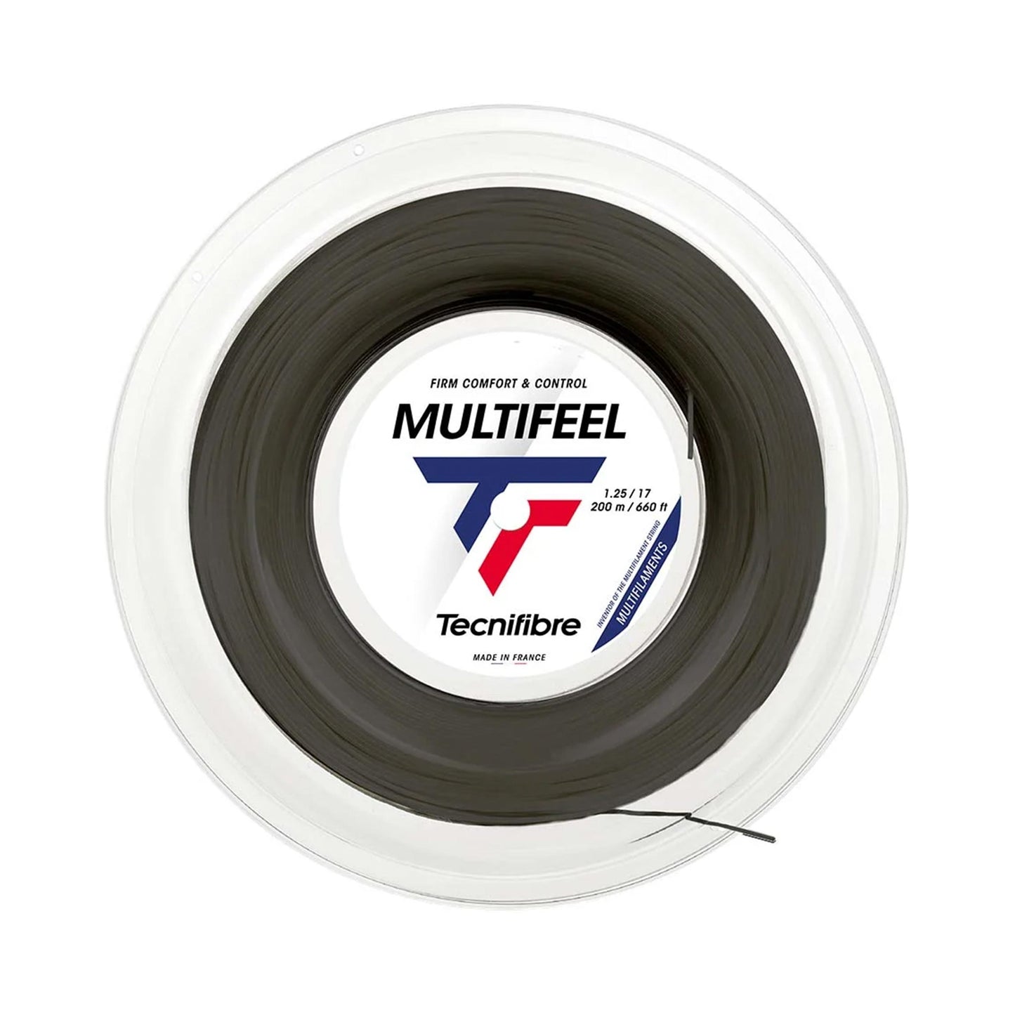 Tecnifibre Multifeel 200m Rotolo Di Corde-Nero Tecnifibre Multifeel 200m Rotolo Di Corde-Nero