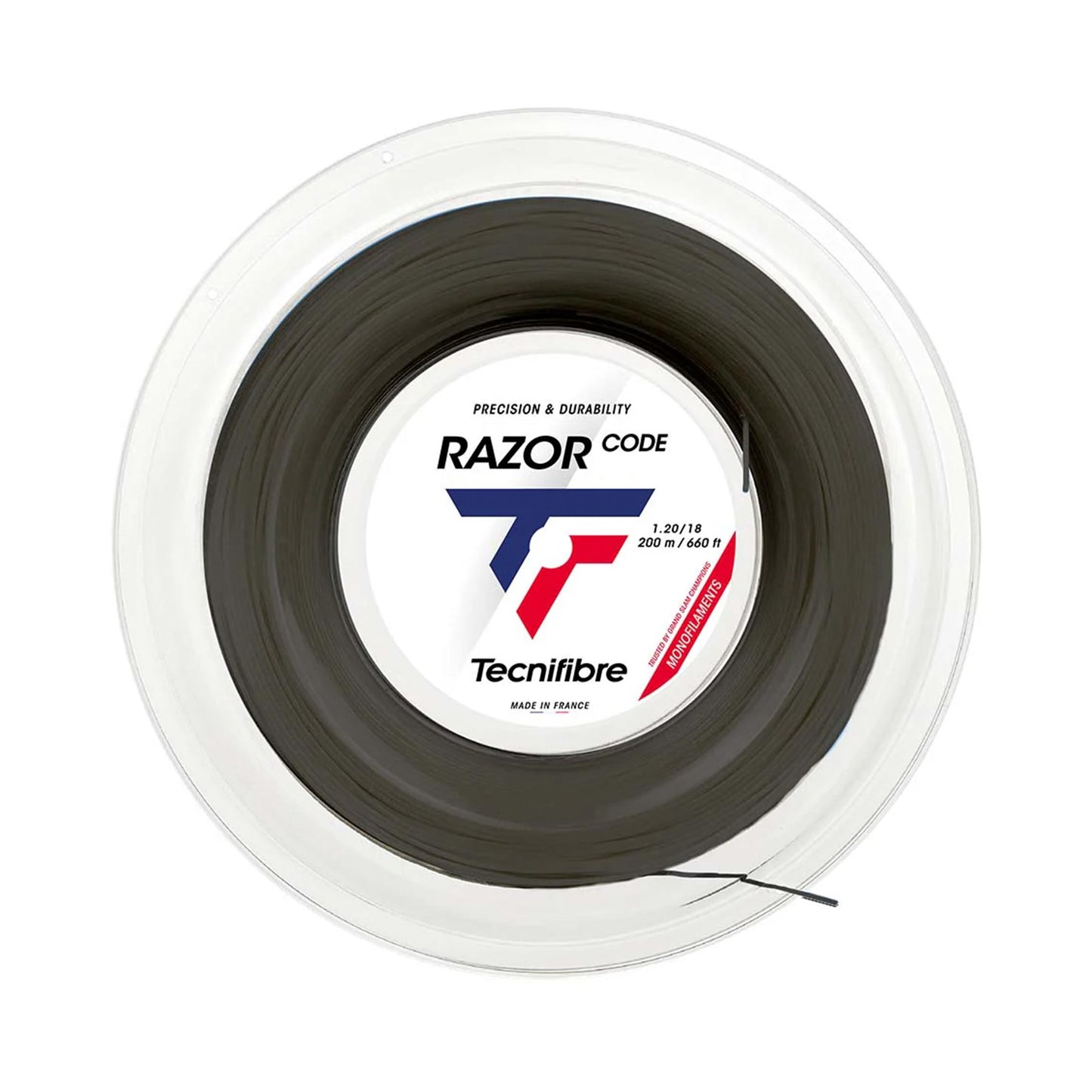 Tecnifibre Razor Code 200m Rotolo Di Corde-Grigio Tecnifibre Razor Code 200m Rotolo Di Corde-Grigio