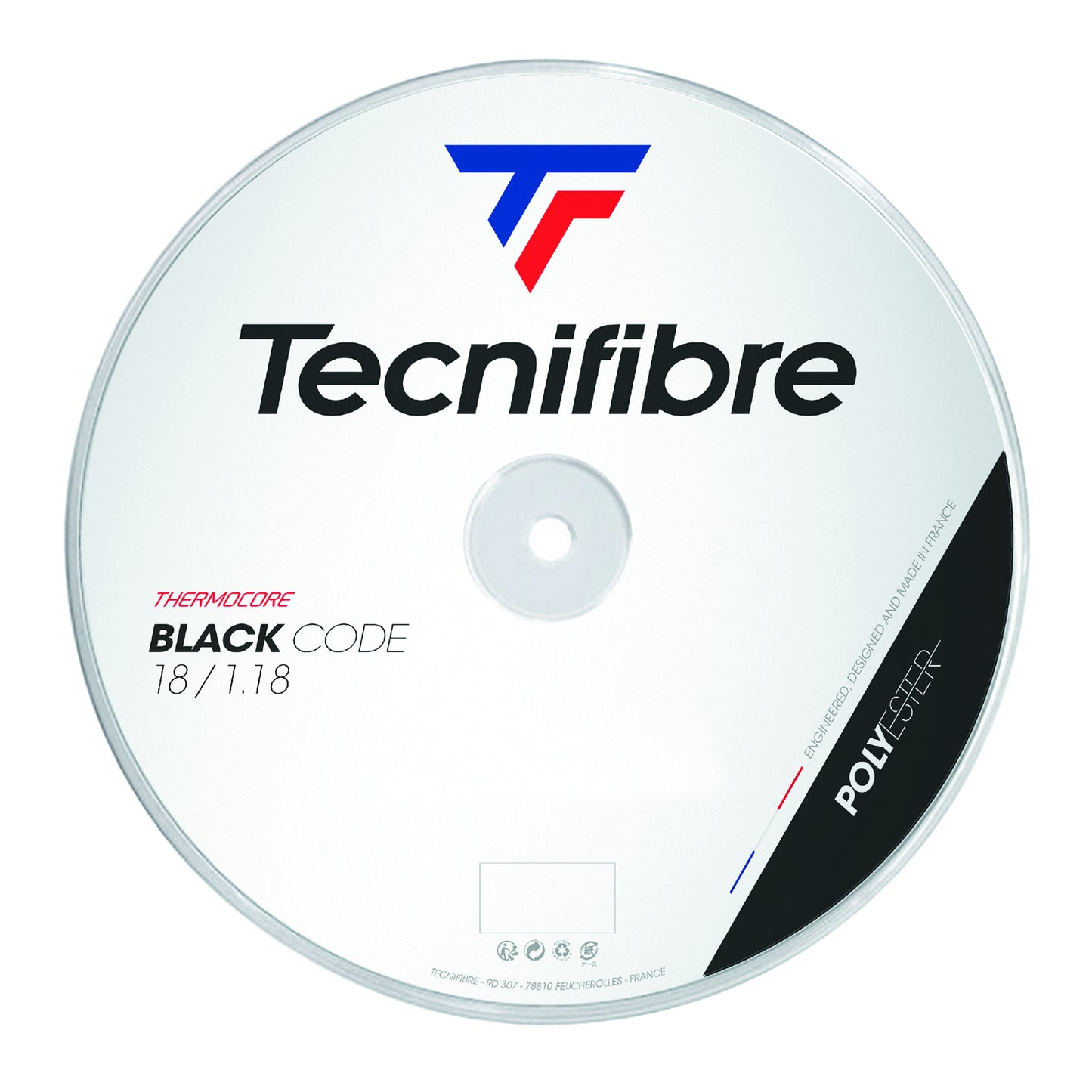 Tecnifibre Black Code 200m Rotolo Di Corde-Nero Tecnifibre Black Code 200m Rotolo Di Corde-Nero