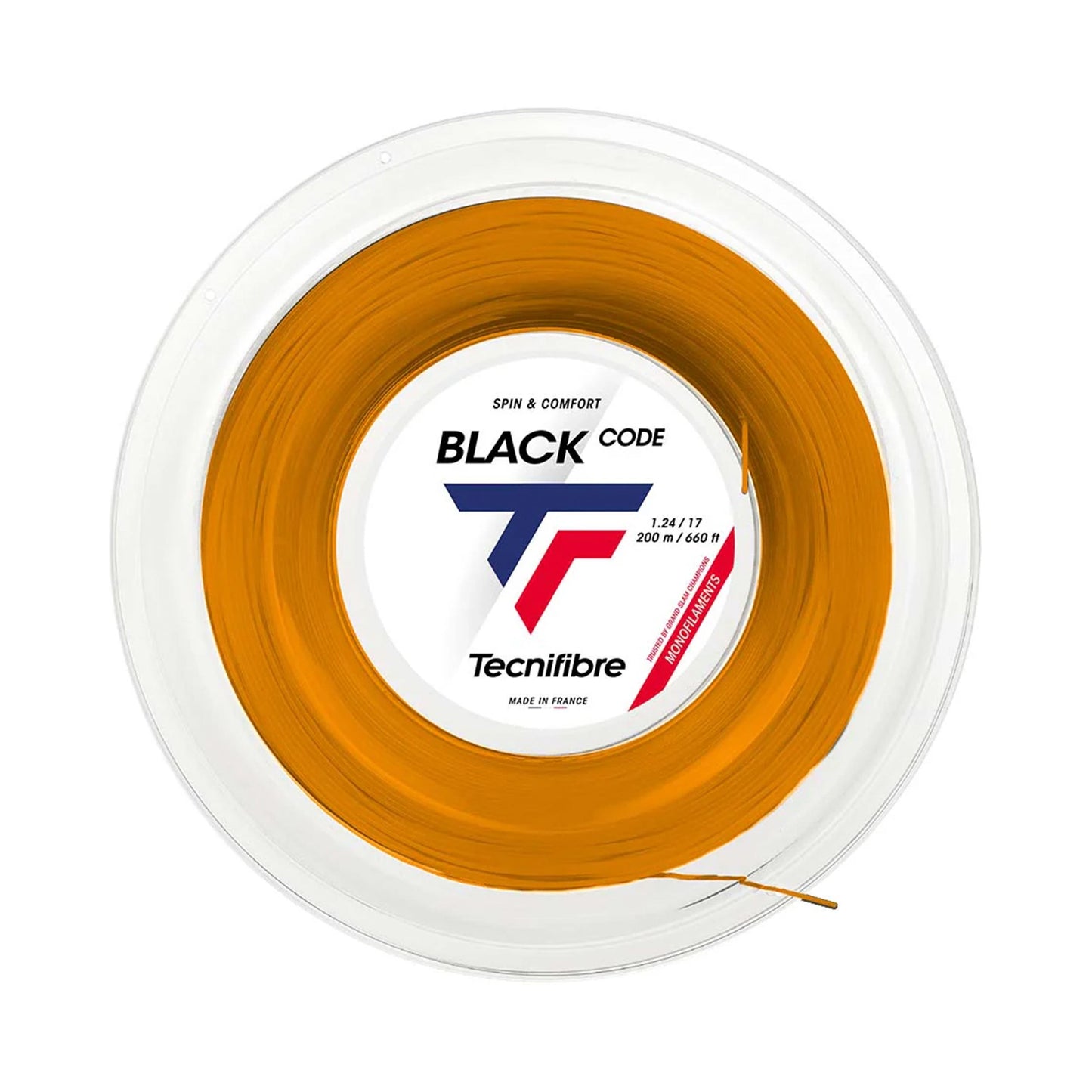Tecnifibre Black Code Fire 200m Rotolo Di Corde-Arancione,Rosso Tecnifibre Black Code Fire 200m Rotolo Di Corde-Arancione,Rosso