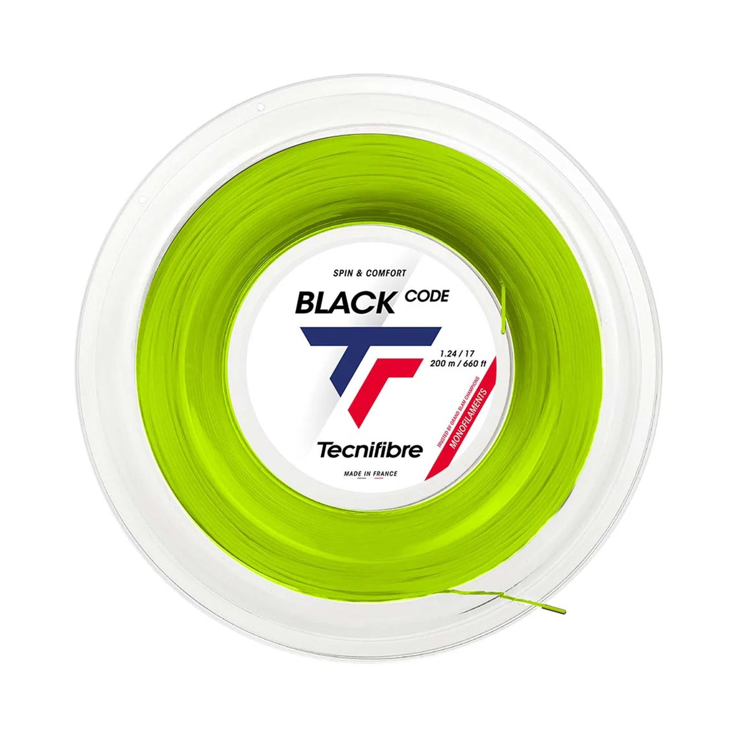 Tecnifibre Black Code 200m Rotolo Di Corde-Lime Tecnifibre Black Code 200m Rotolo Di Corde-Lime