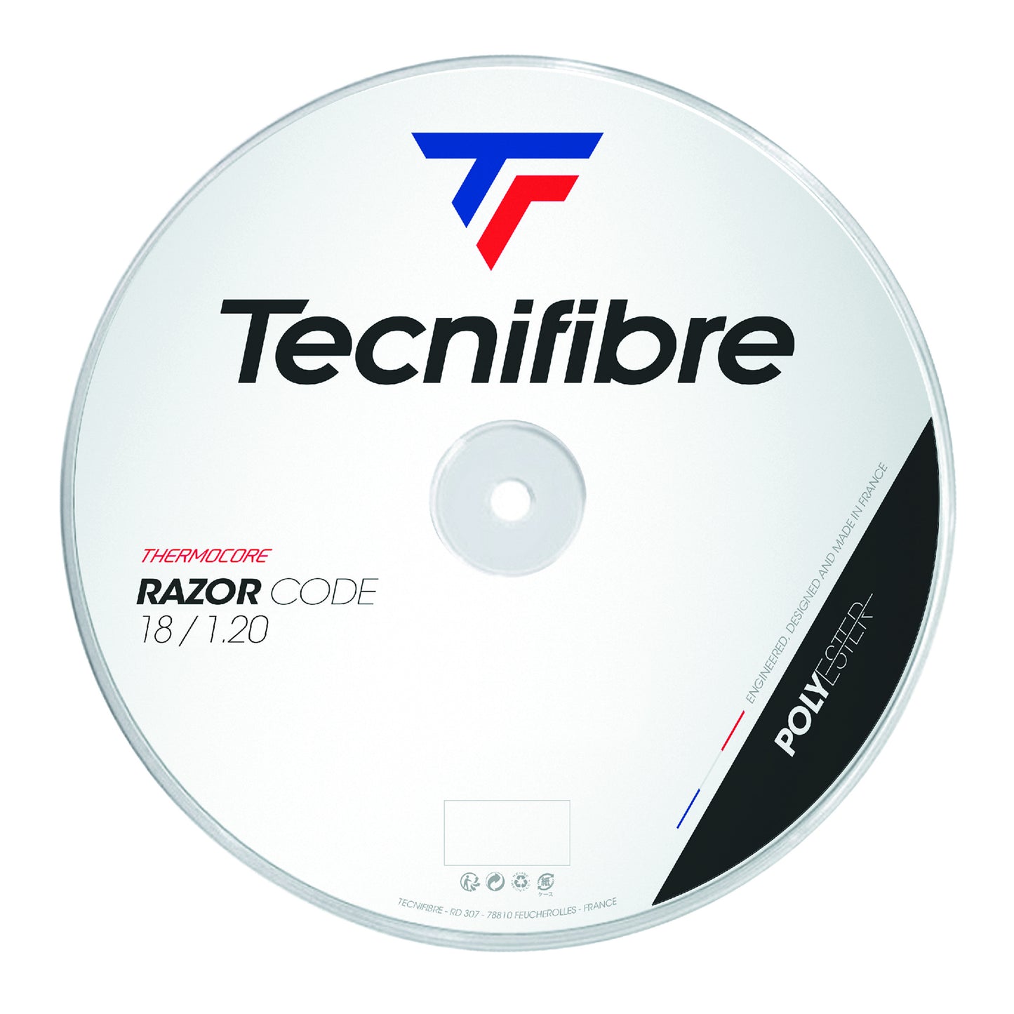 Tecnifibre Razor Code 200m Rotolo Di Corde-Bianco Tecnifibre Razor Code 200m Rotolo Di Corde-Bianco