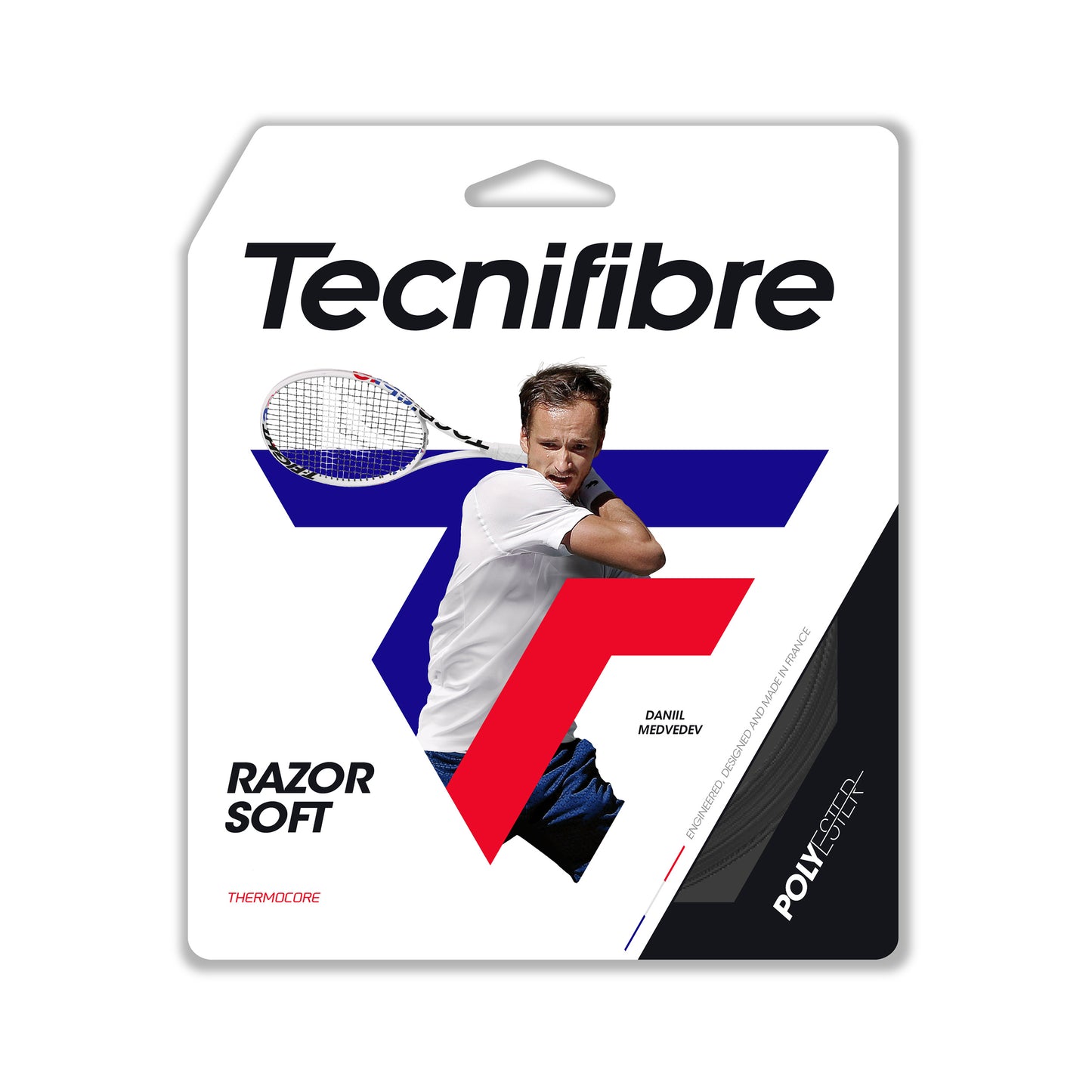 Tecnifibre Razor Soft 12m Set Di Corde-Grigio Tecnifibre Razor Soft 12m Set Di Corde-Grigio